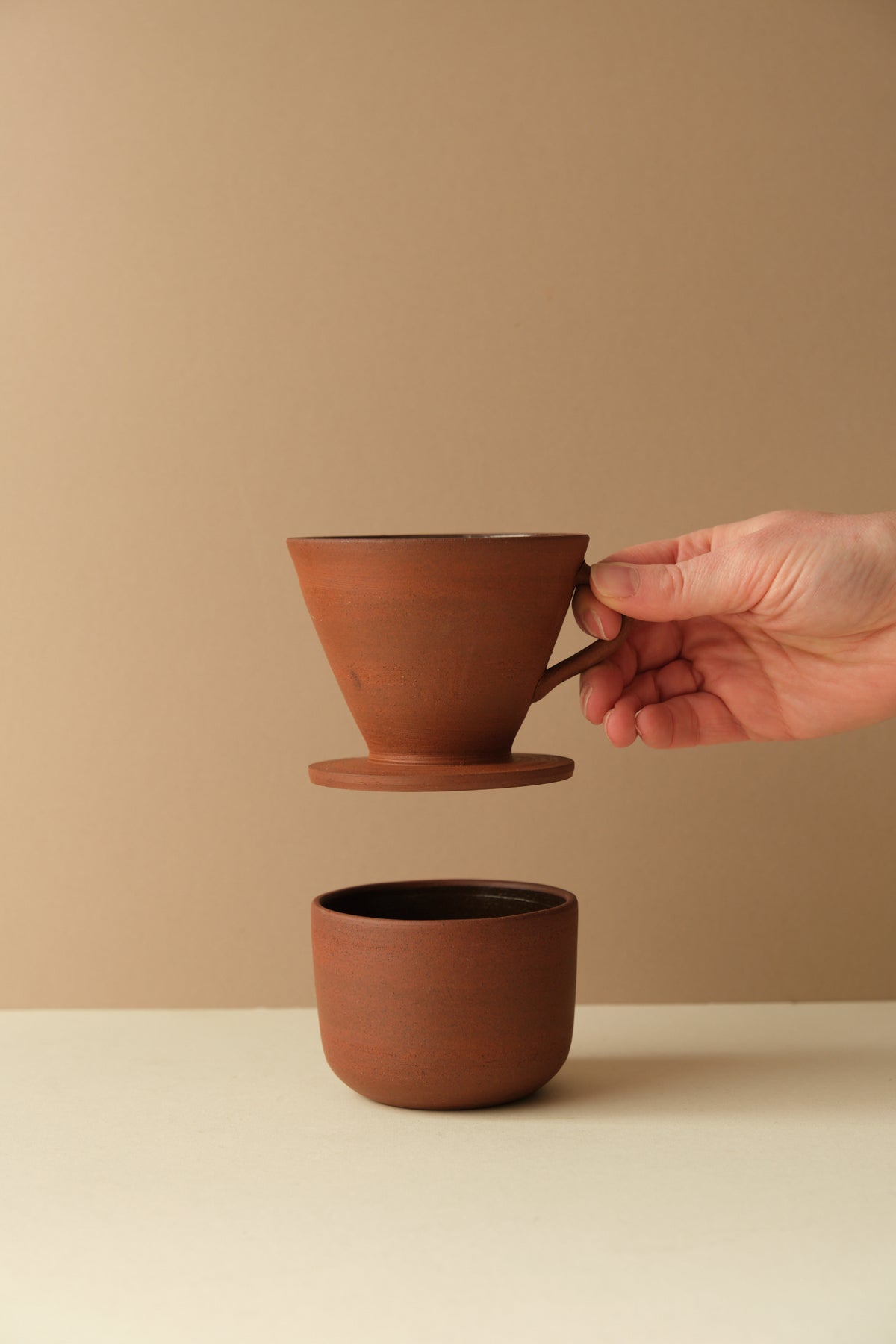 Coffee Grounds Cup and Dripper