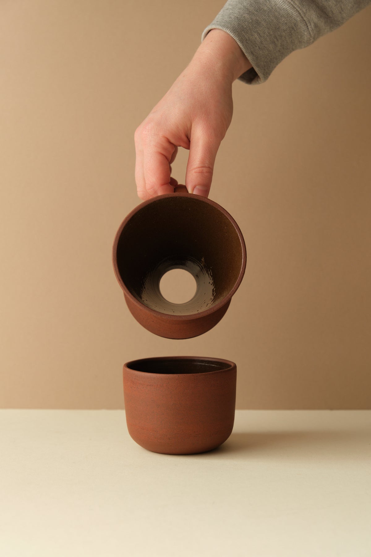 Coffee Grounds Cup and Dripper