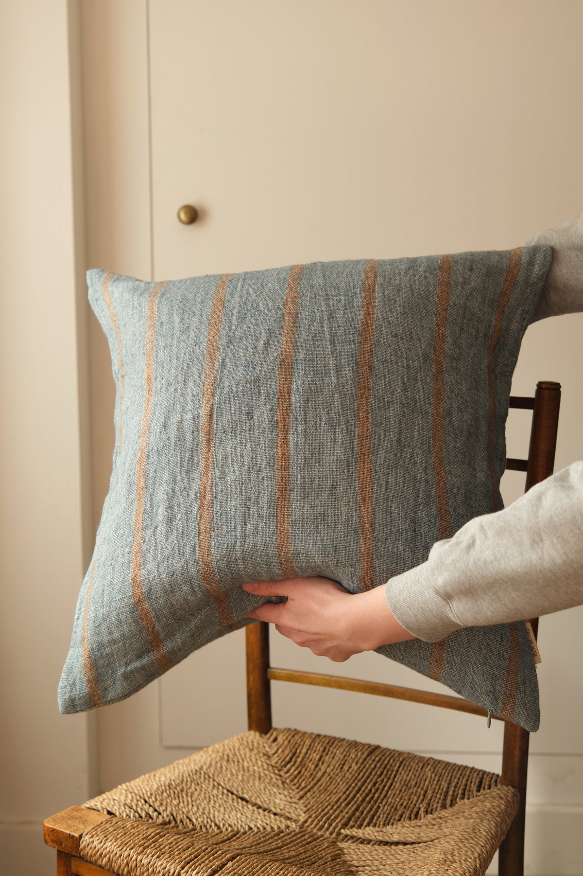 Blue Stripe Cushion
