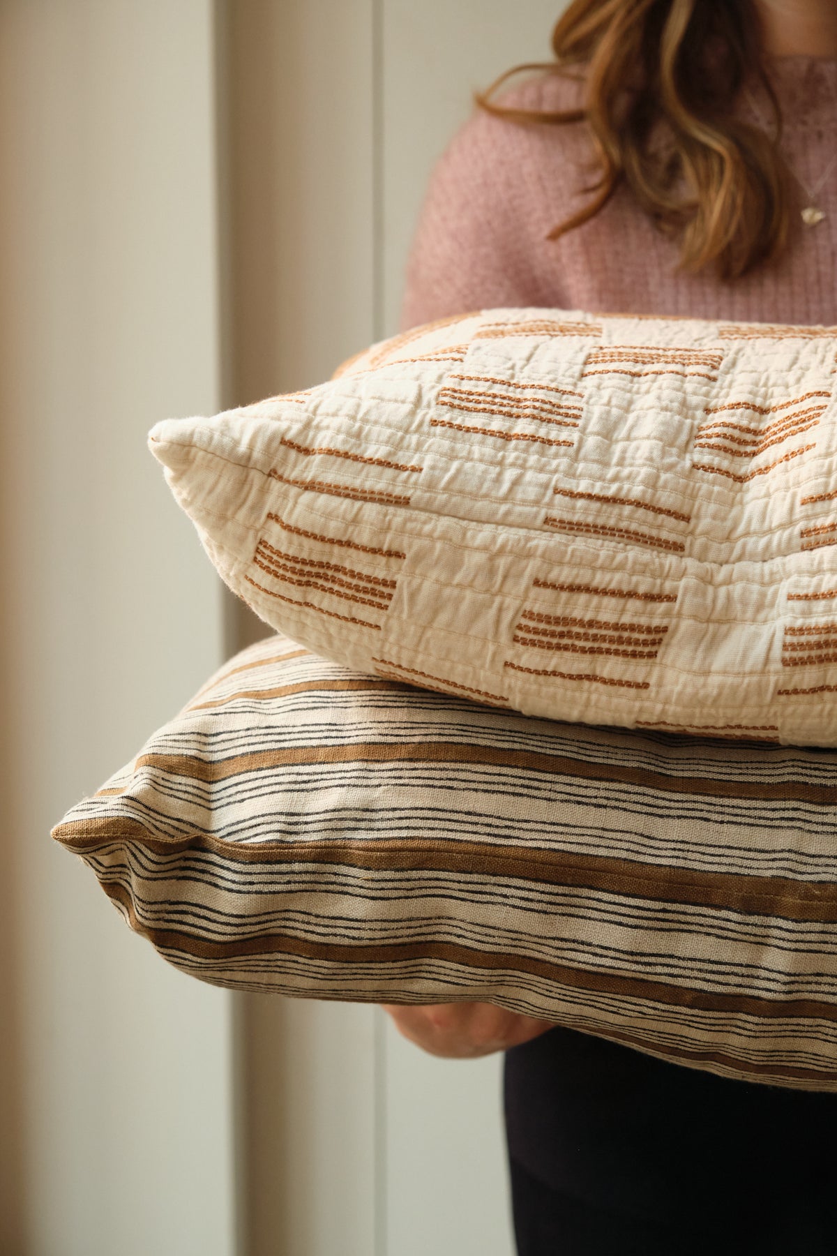 Striped Rectangular Cushion