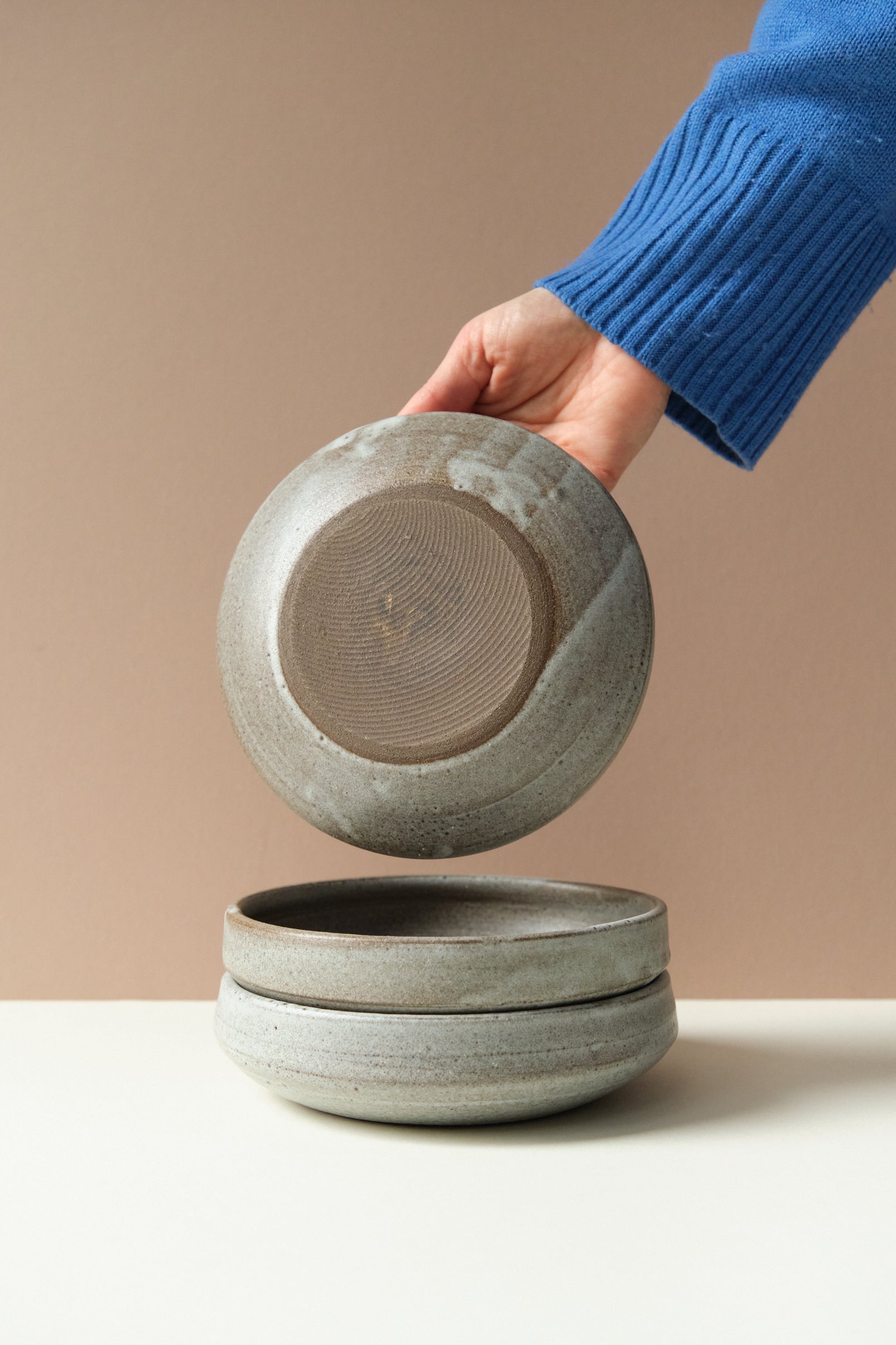 Blue Wash Dessert Bowl