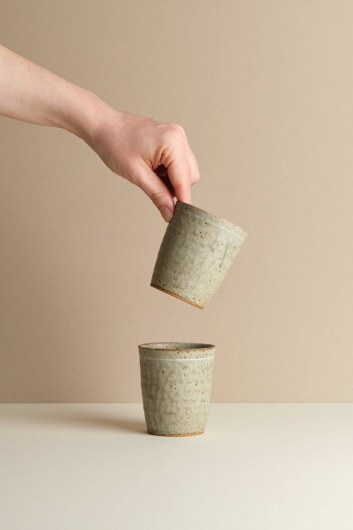 Ash Glaze Inlaid Beaker