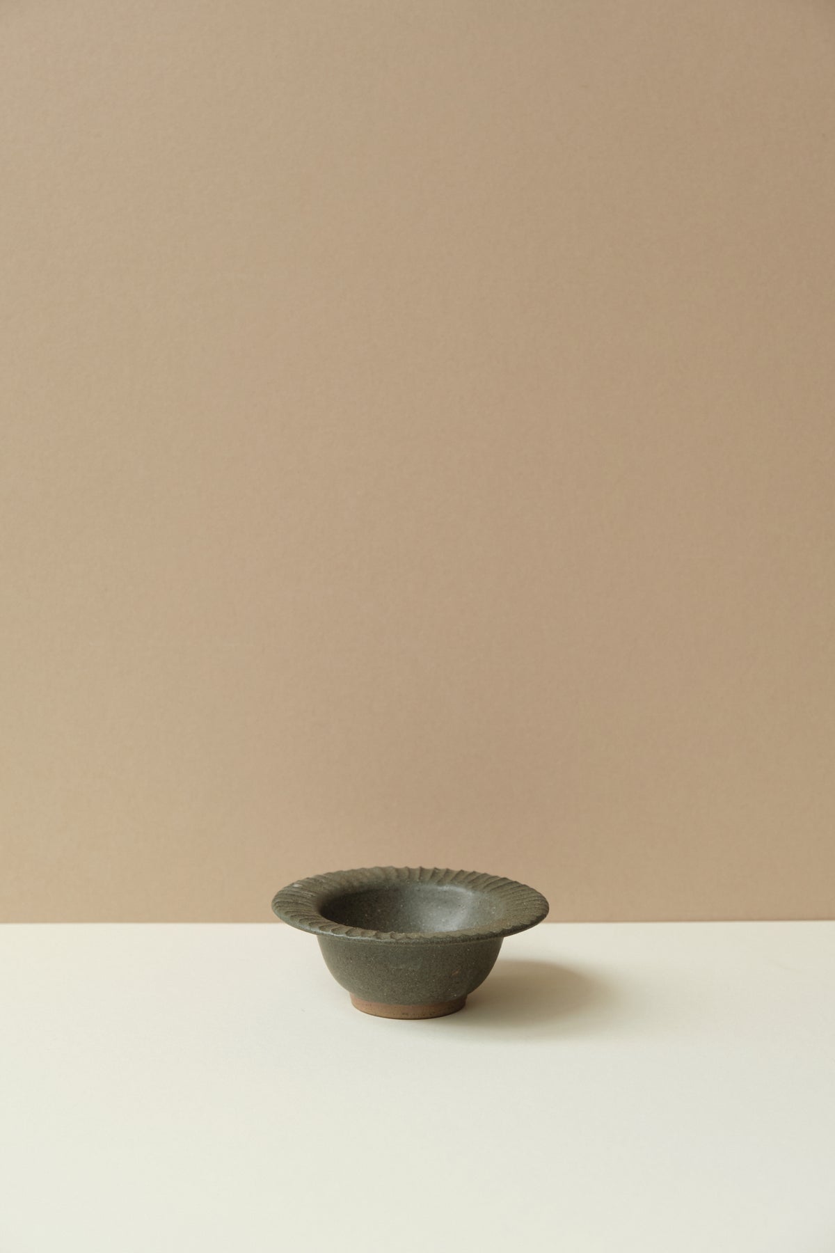 Green Carved Mini Dish by Sayaka
