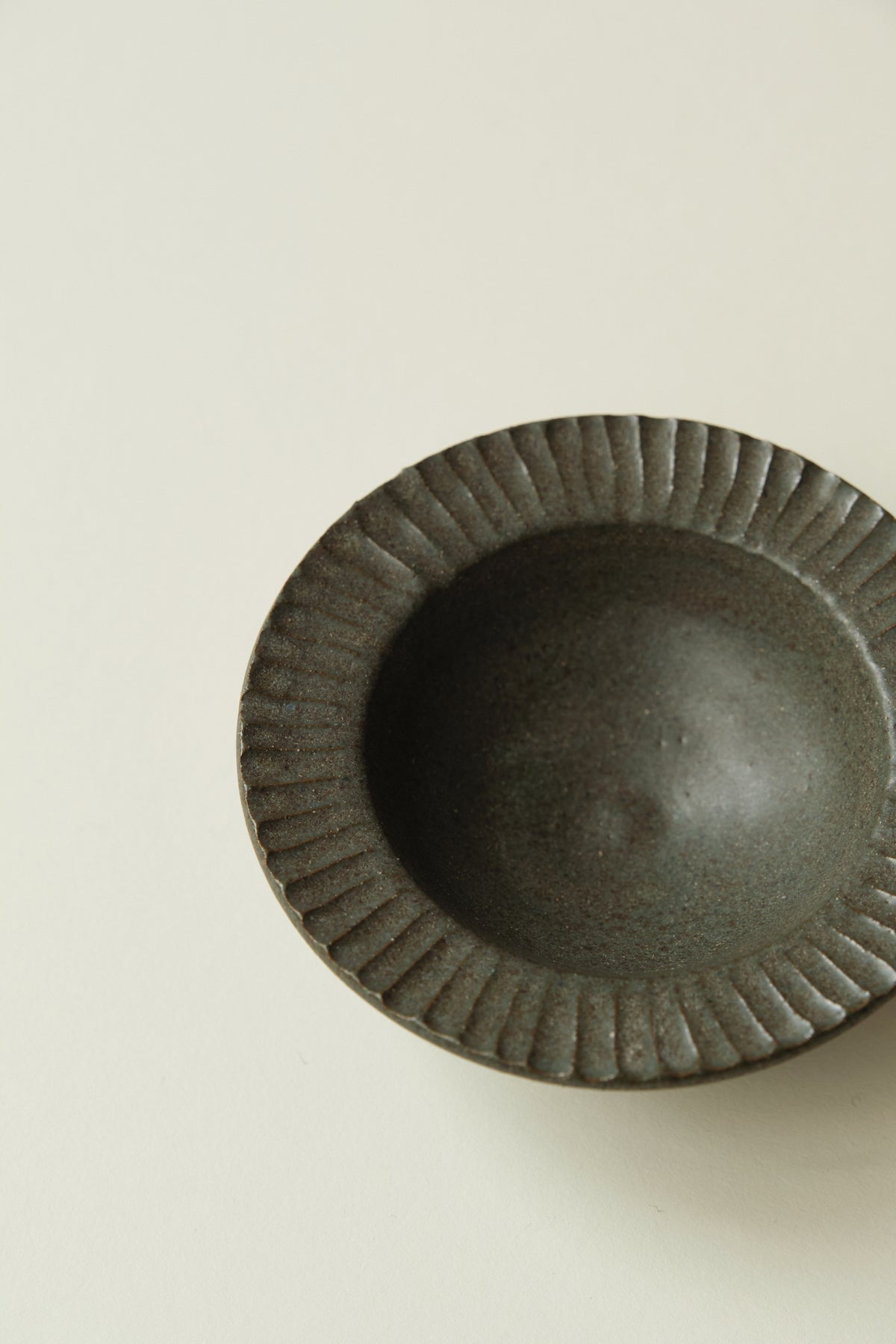 Green Carved Mini Dish by Sayaka
