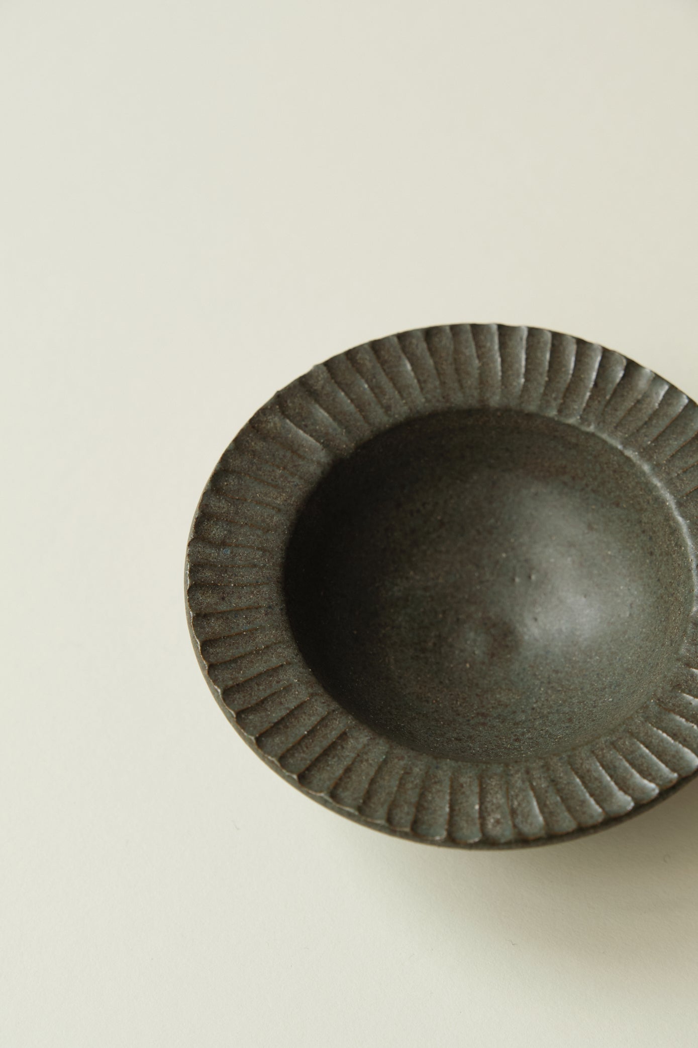 Green Carved Mini Dish by Sayaka
