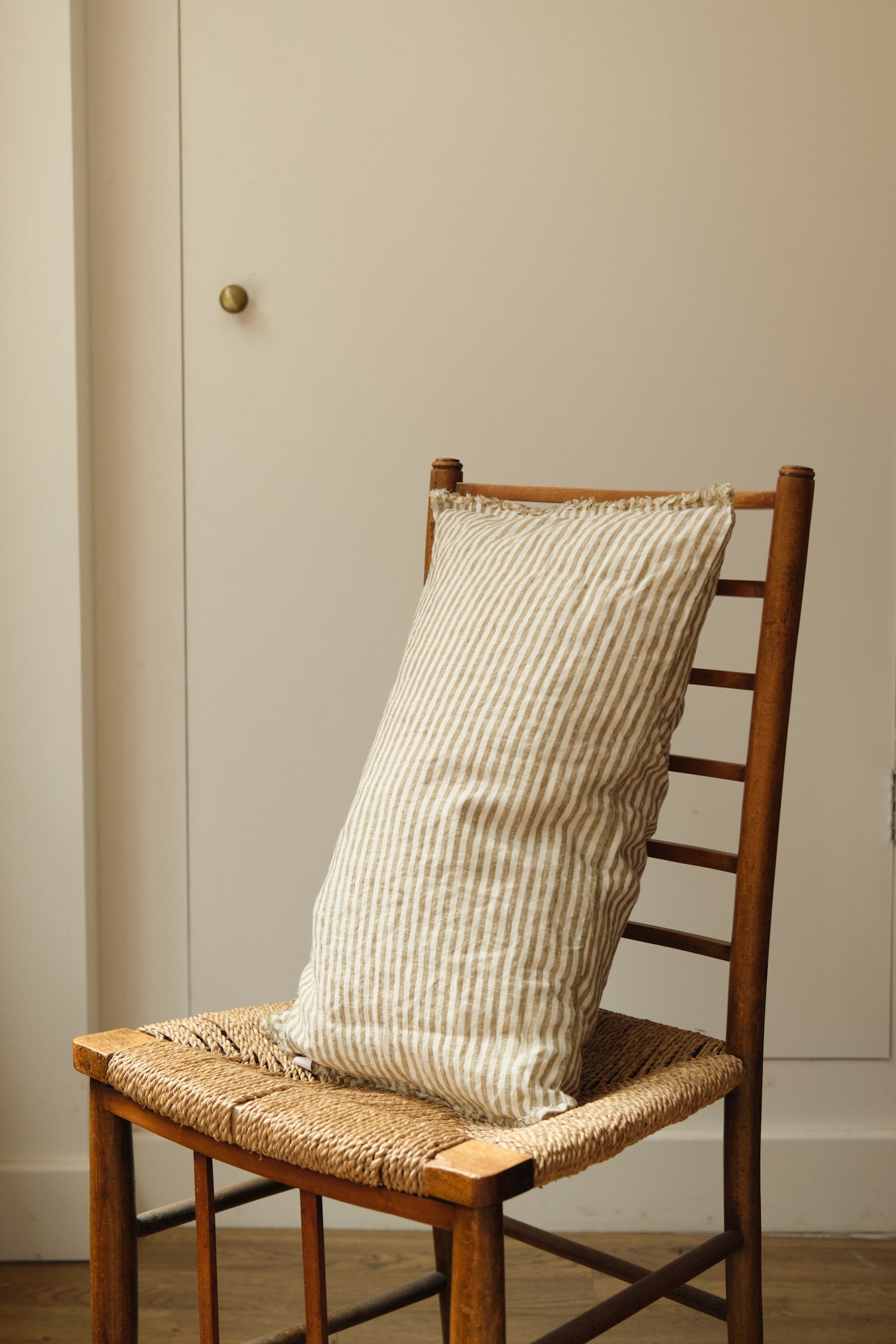 Olive Stripe Cushion