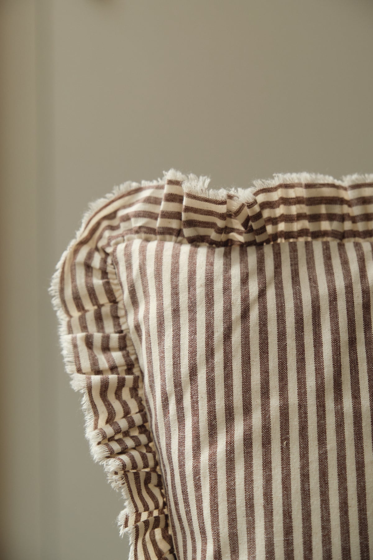 Ruffle Stripe Cushion