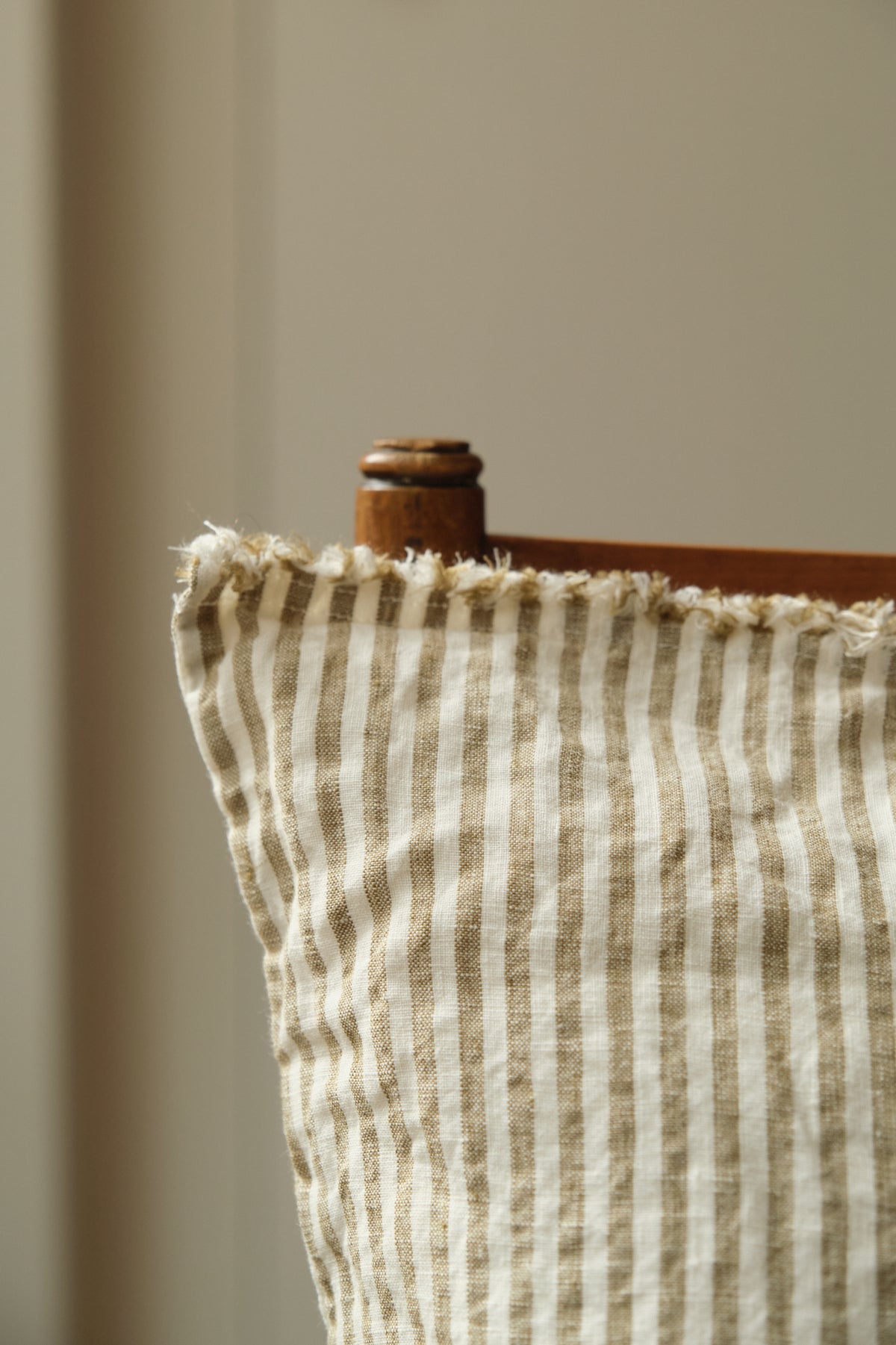 Olive Stripe Cushion