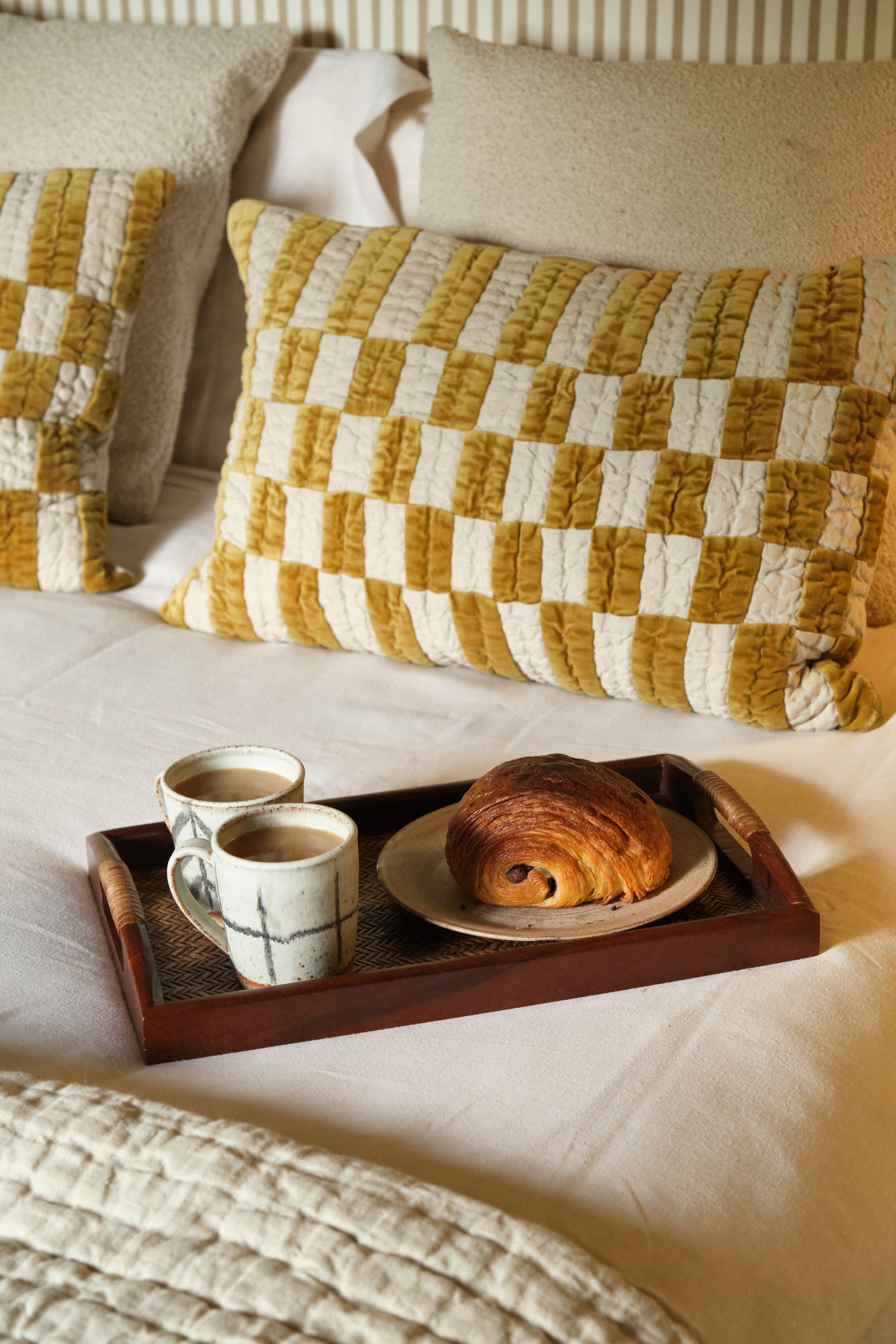 Mustard Velvet Cushion