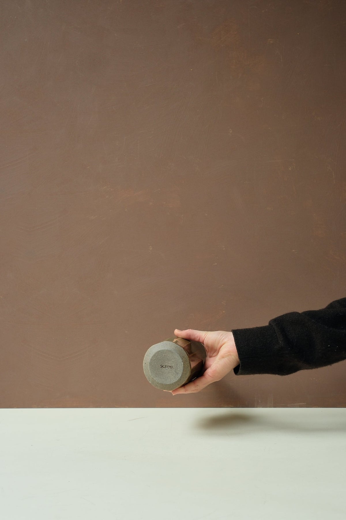 Carved Ceramic Oil Bottle - Scree Ceramics