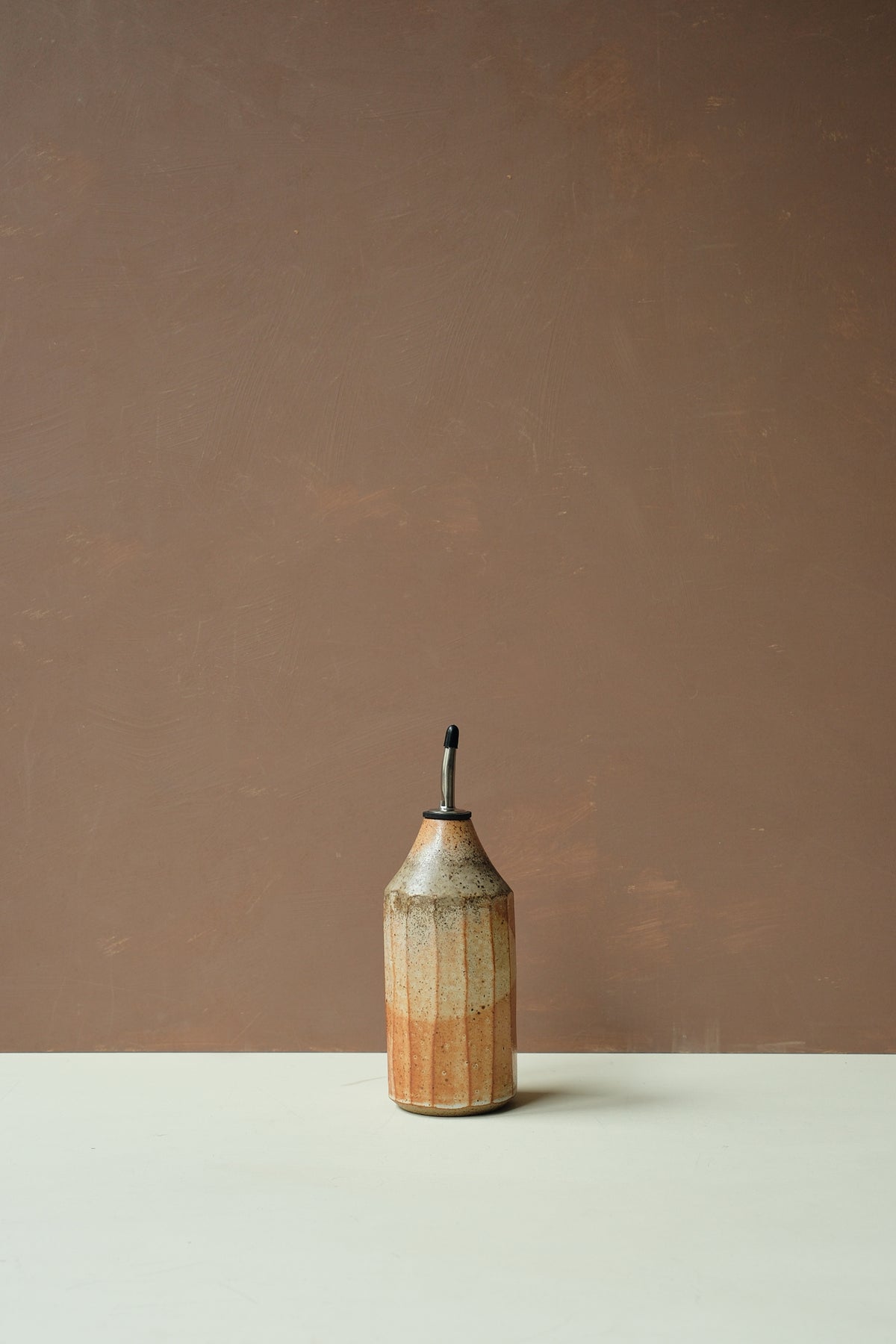 Carved Ceramic Oil Bottle