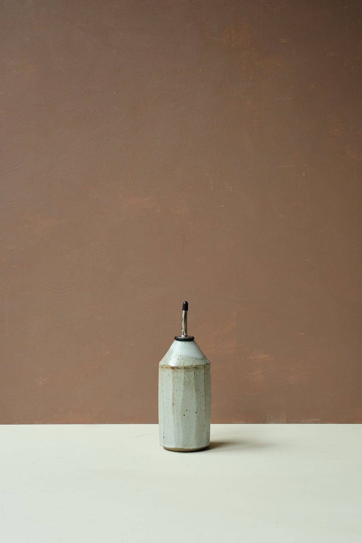 Carved Ceramic Oil Bottle - Scree Ceramics