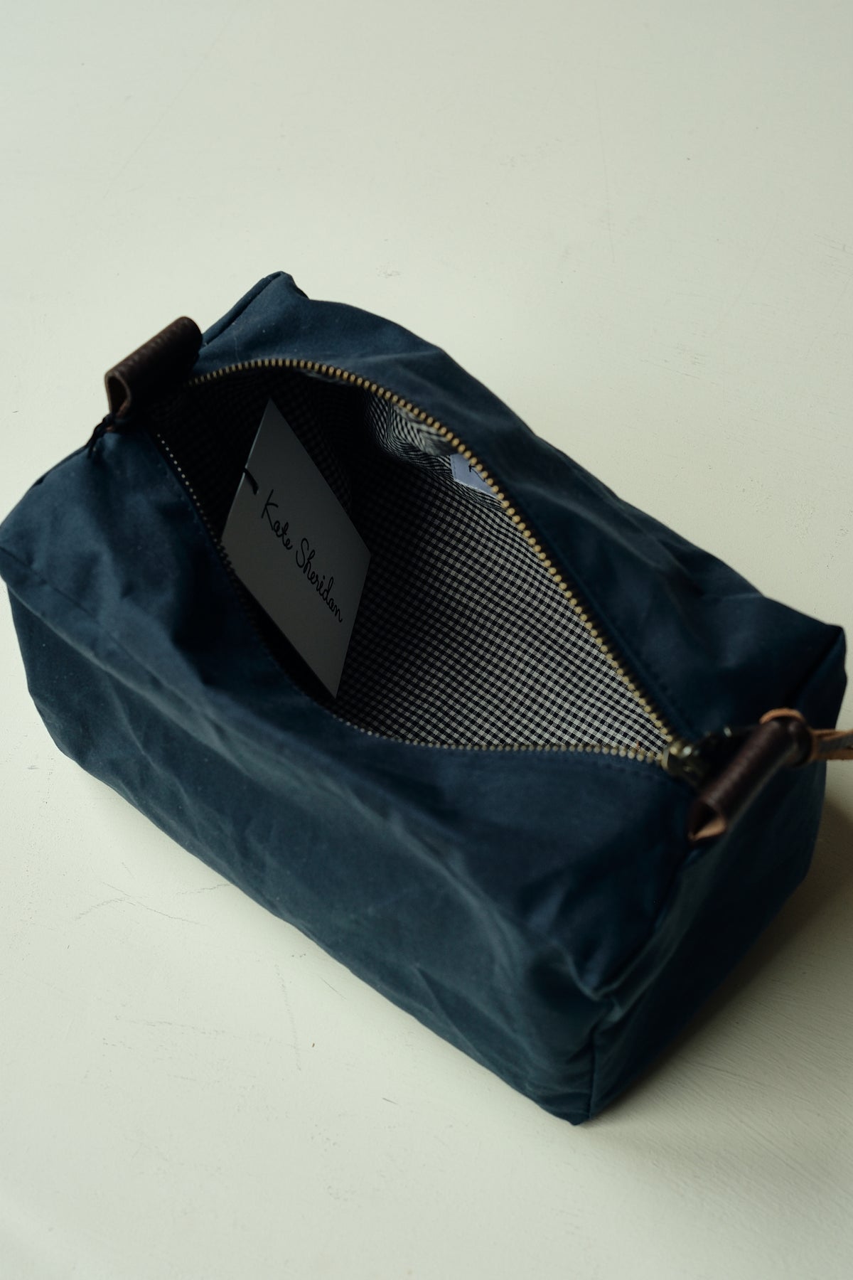 Waxed Cotton Washbag