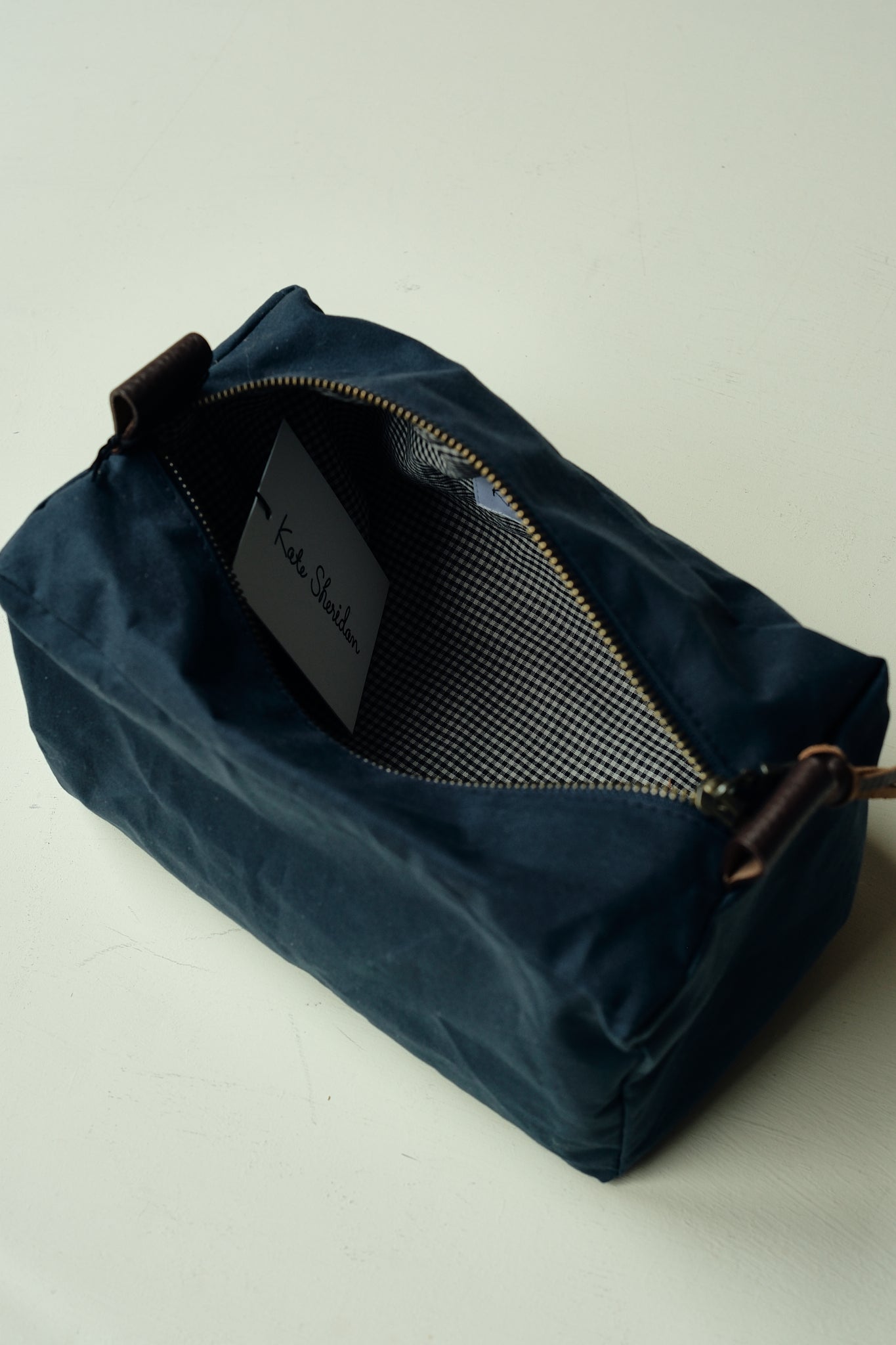 Waxed Cotton Washbag