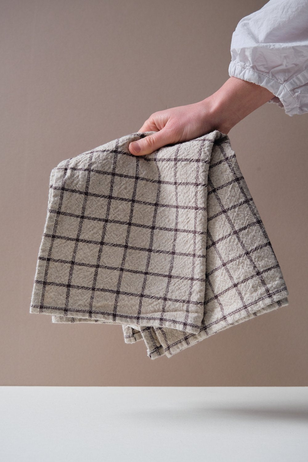 Checked Cotton Tea Towel