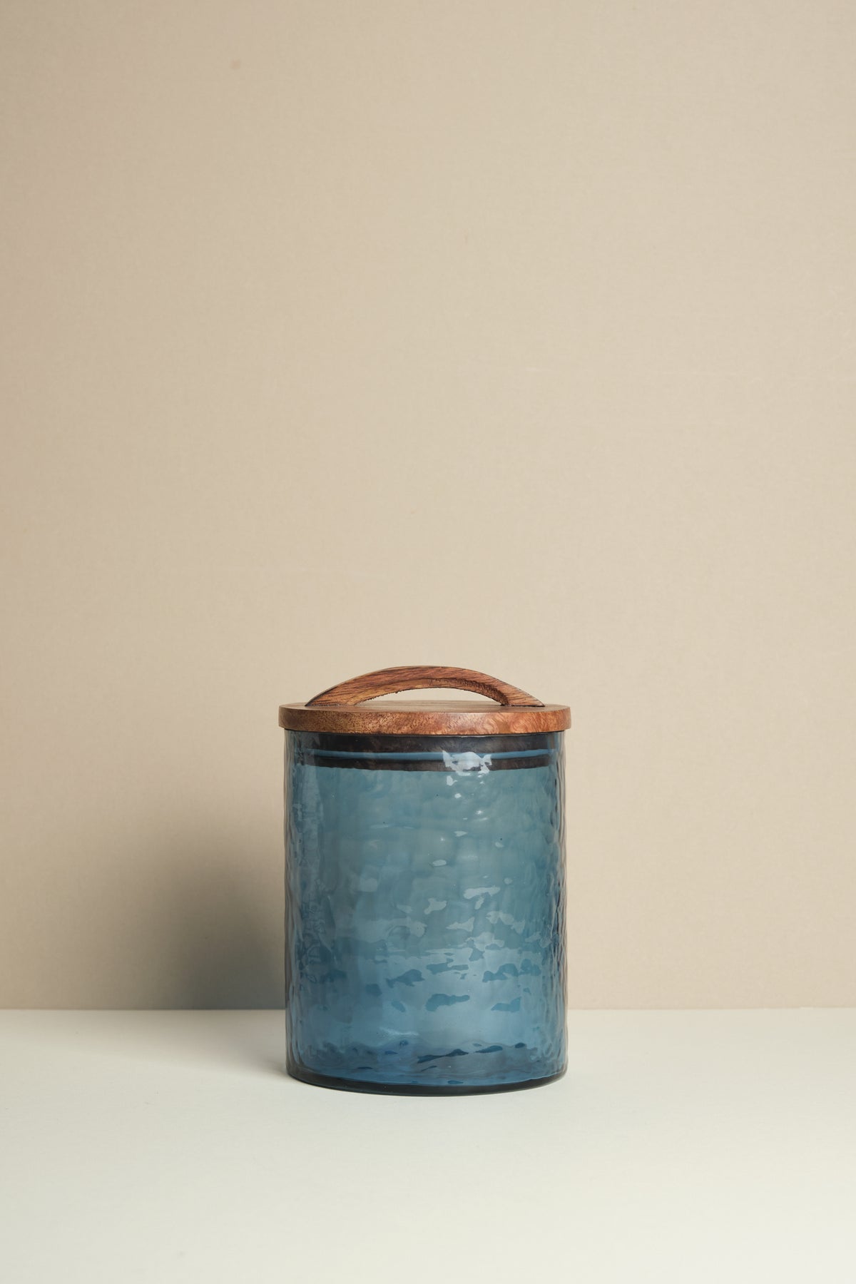 Hammered Glass Cannister