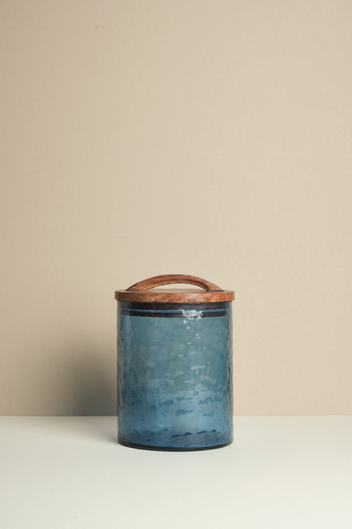 Hammered Glass Cannister