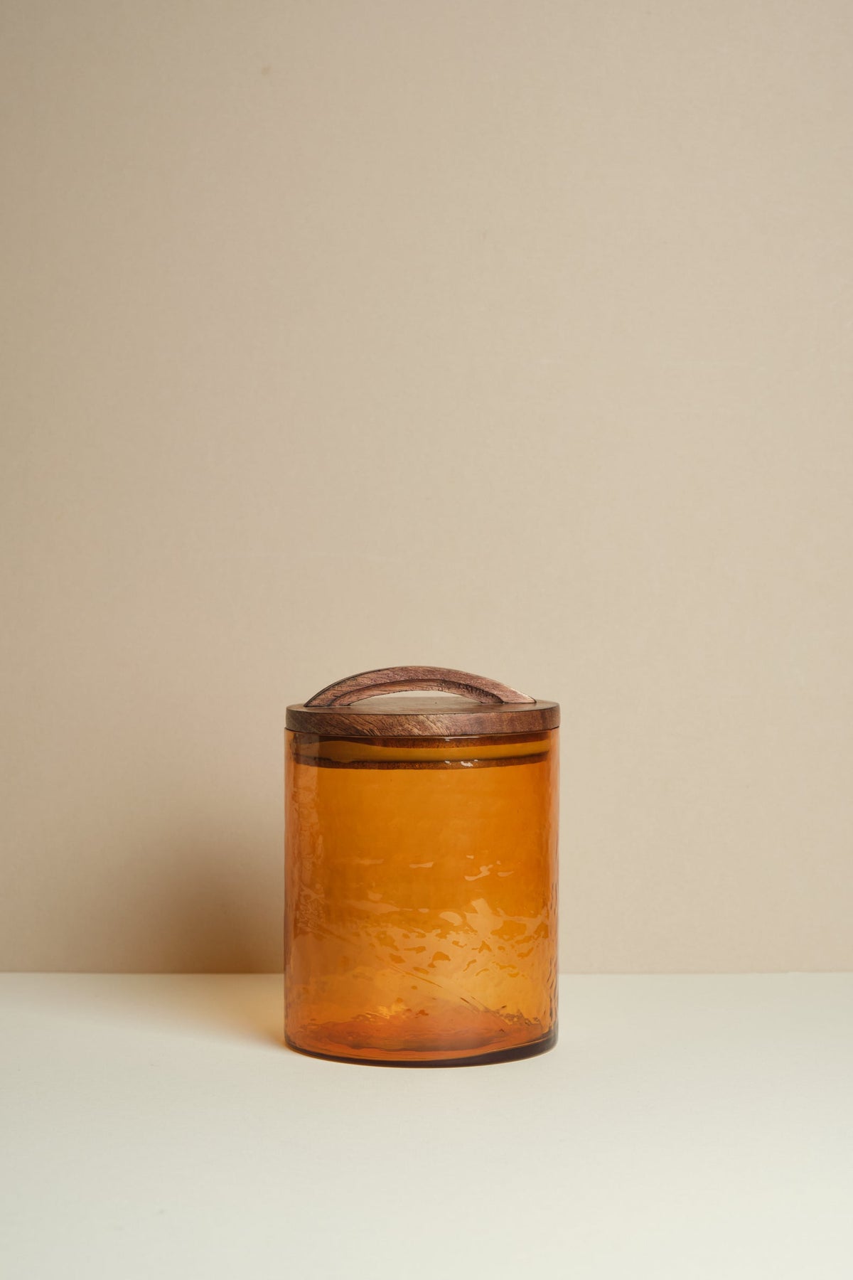 Hammered Glass Cannister