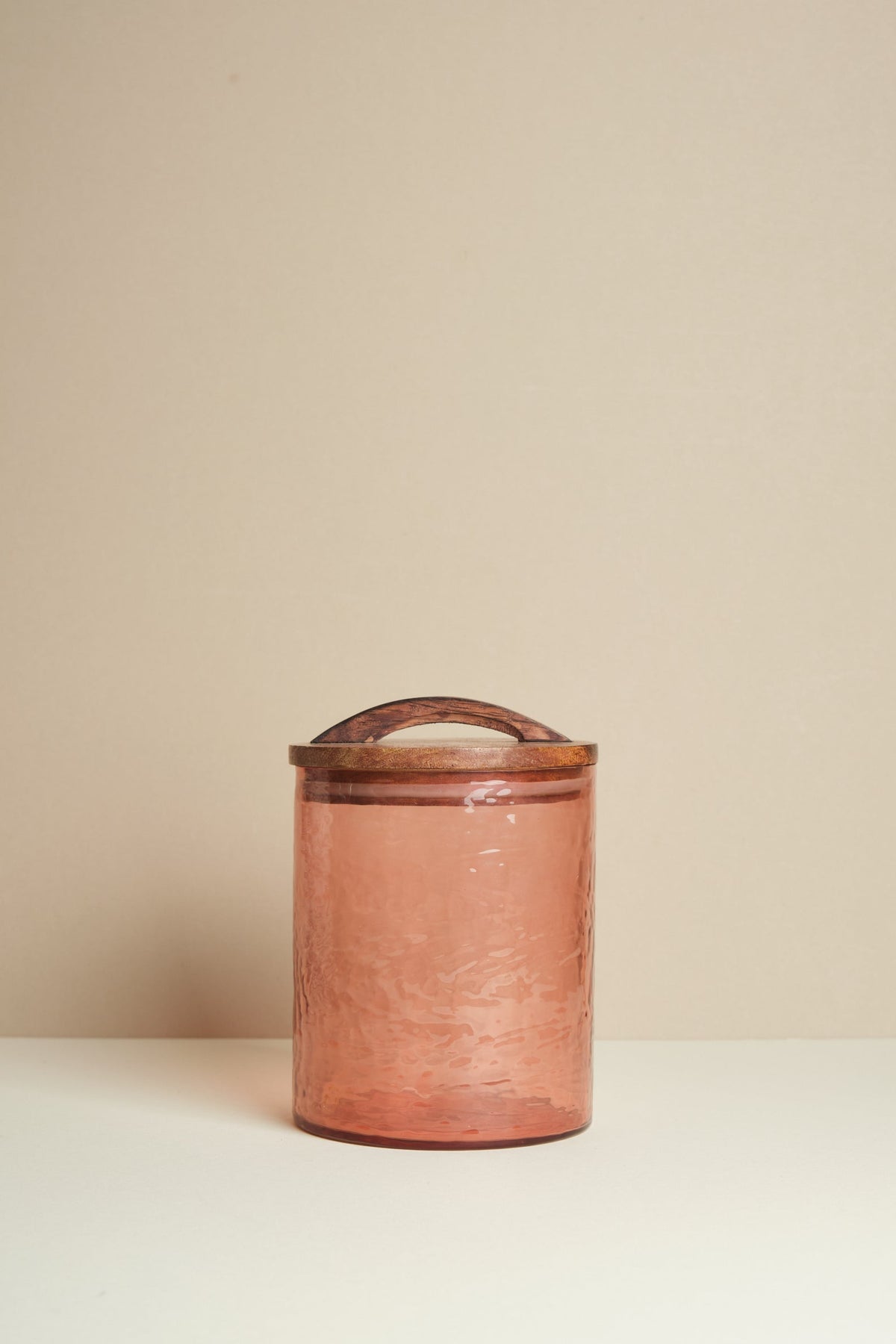 Hammered Glass Cannister