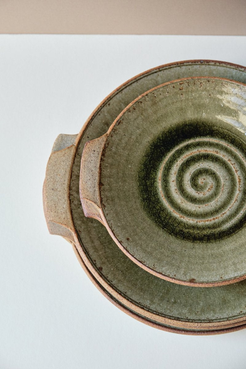 Medium Ash Green Tapas Plate