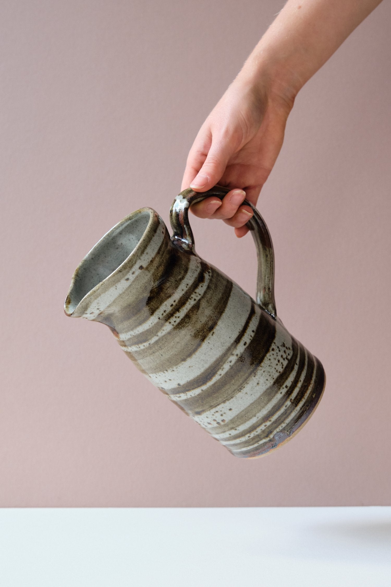 Stripe Glaze Jug