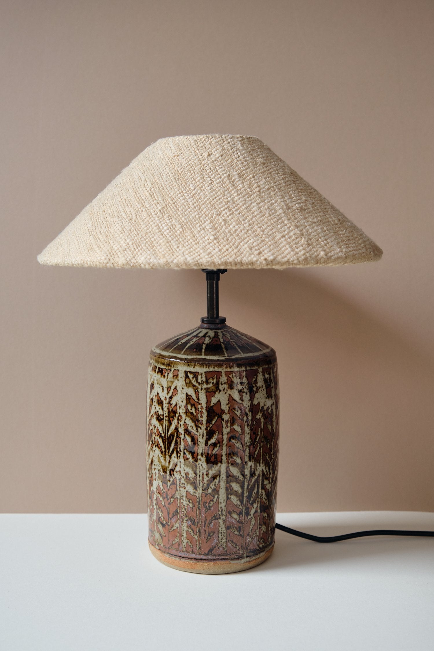 Herringbone Glaze Lamp