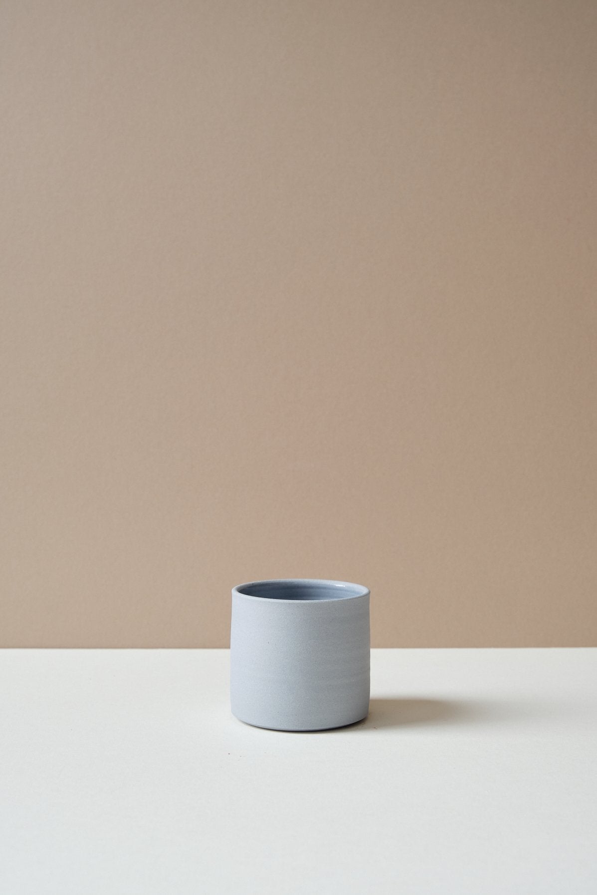 Cornflower Blue Flat White Cup