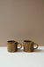 Brown & Mustard Painted Mug