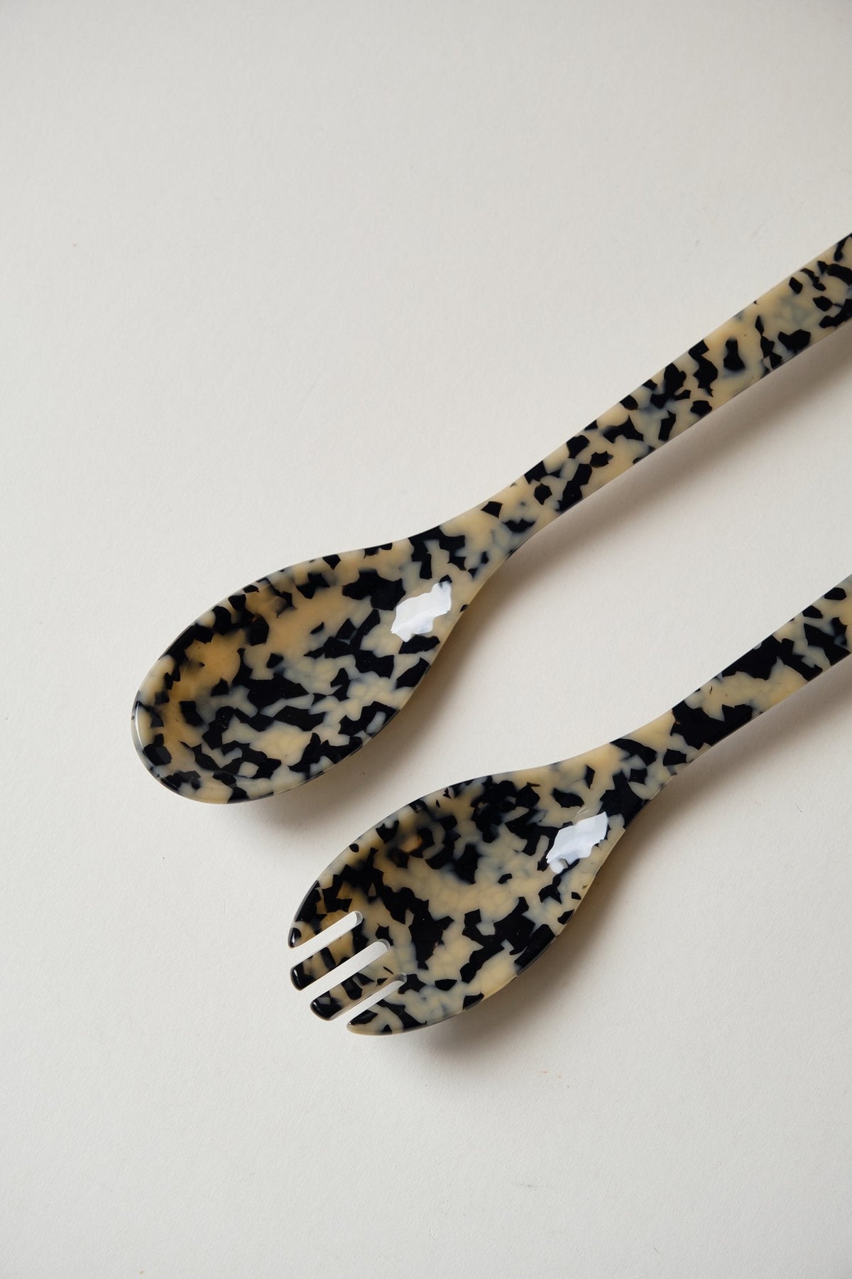 Pale Tortoiseshell Salad Servers by Heim Söhne