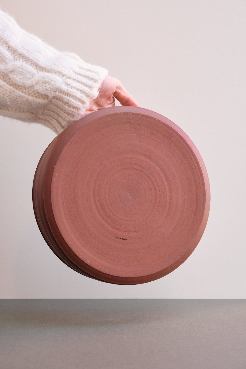 Large Red Wine Serving Dish