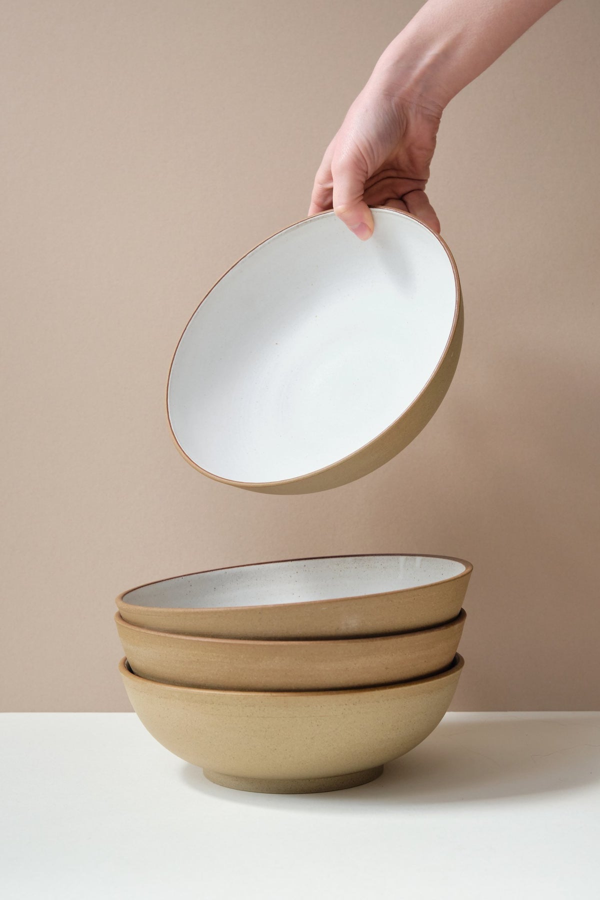 Deep Brown Salad Bowl by Rebecca Morris