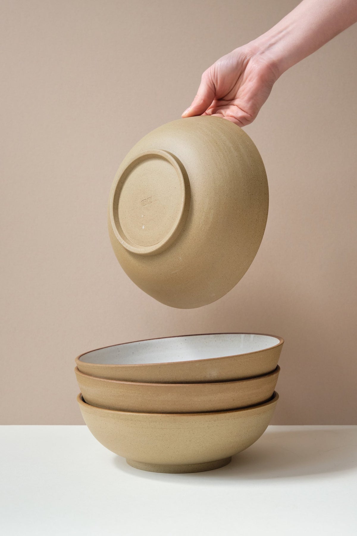 Deep Brown Salad Bowl by Rebecca Morris
