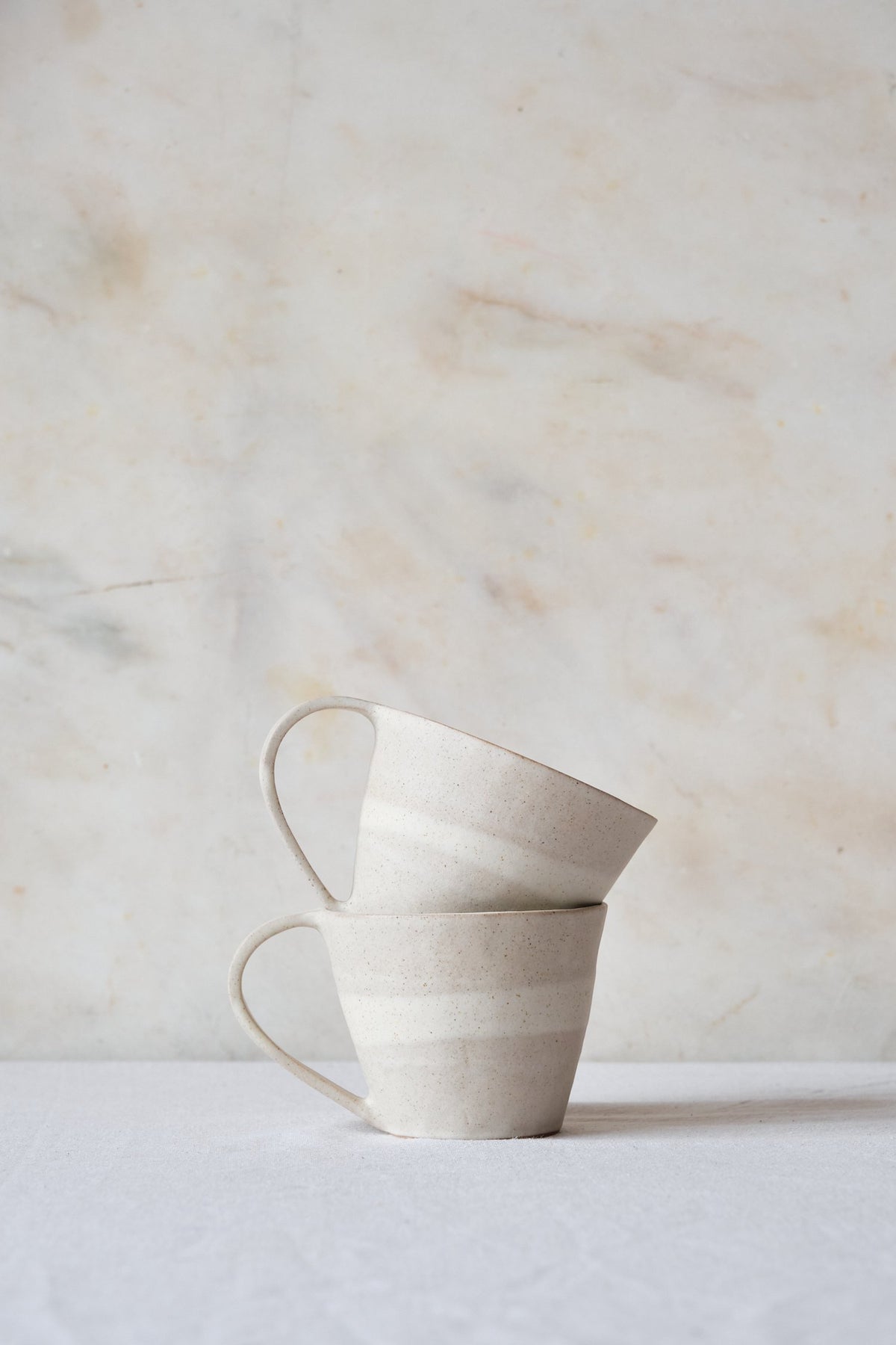White Coiled Mug