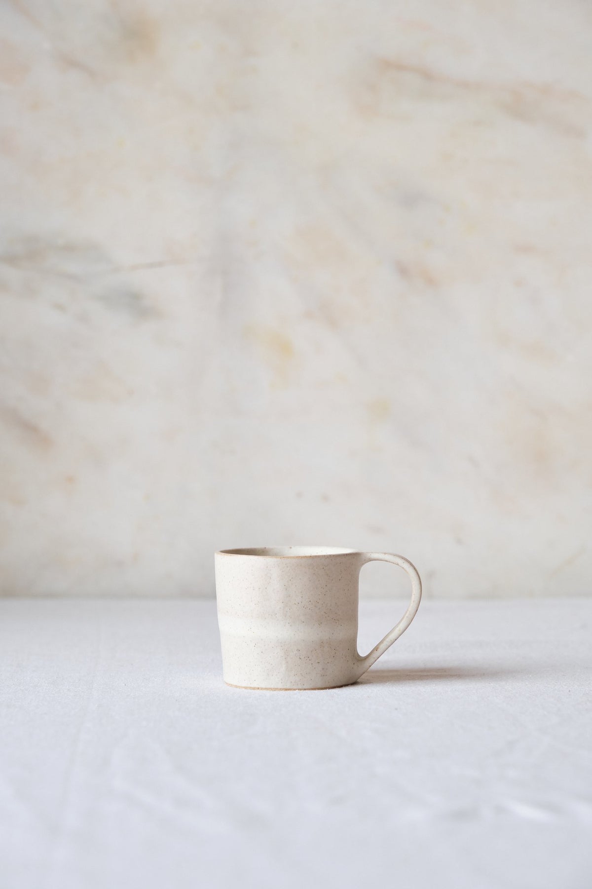 White Coiled Espresso Cup