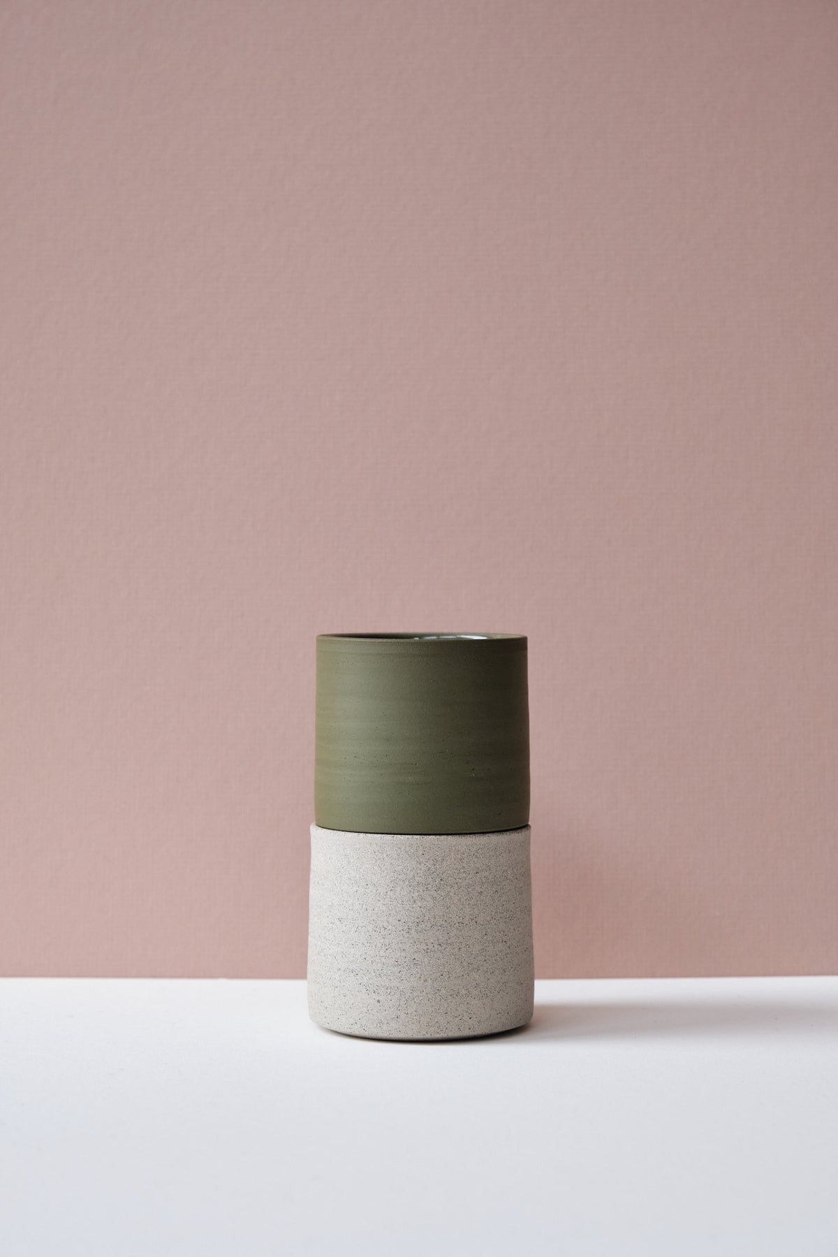 Moss Green Flat White Cup