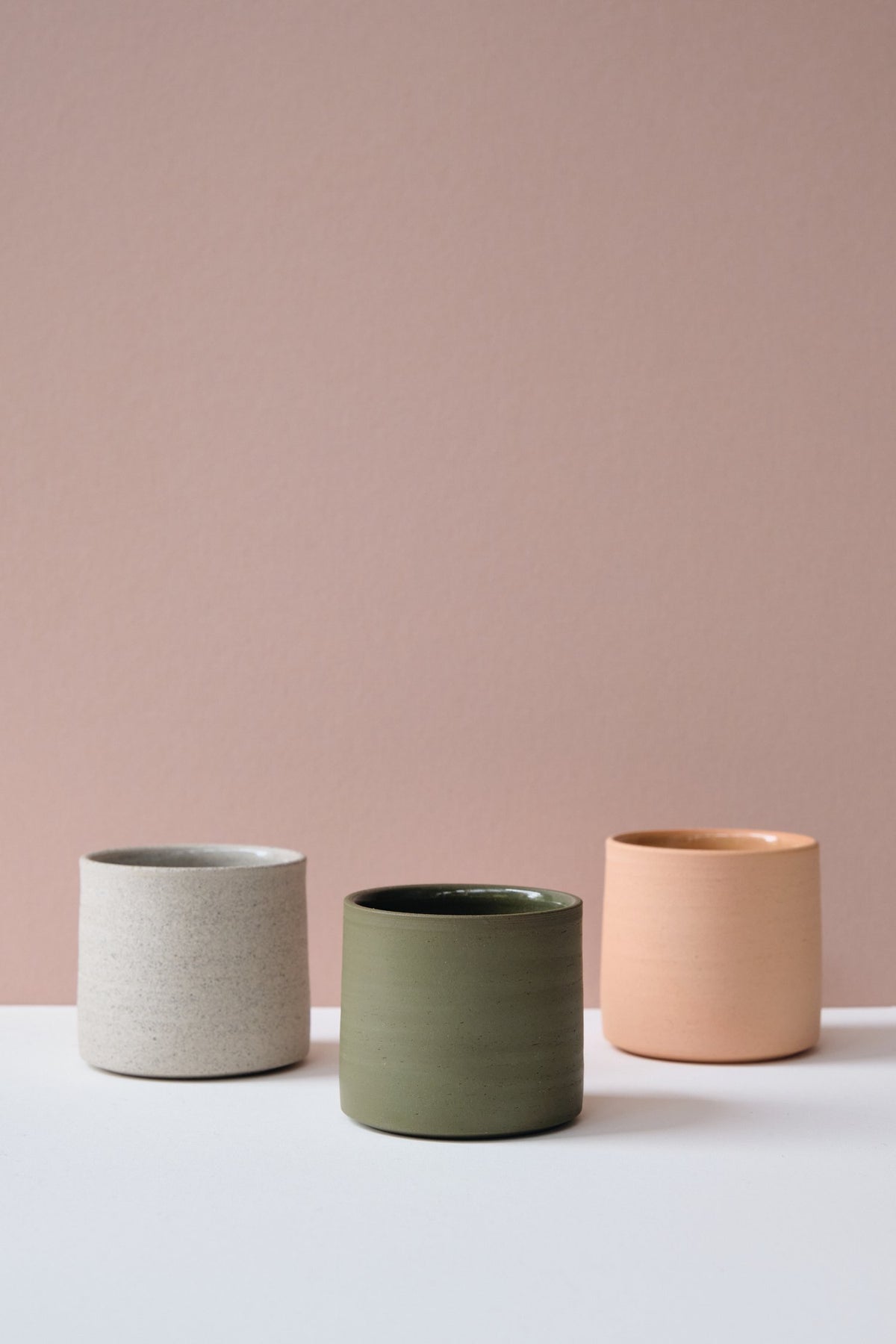 Moss Green Flat White Cup