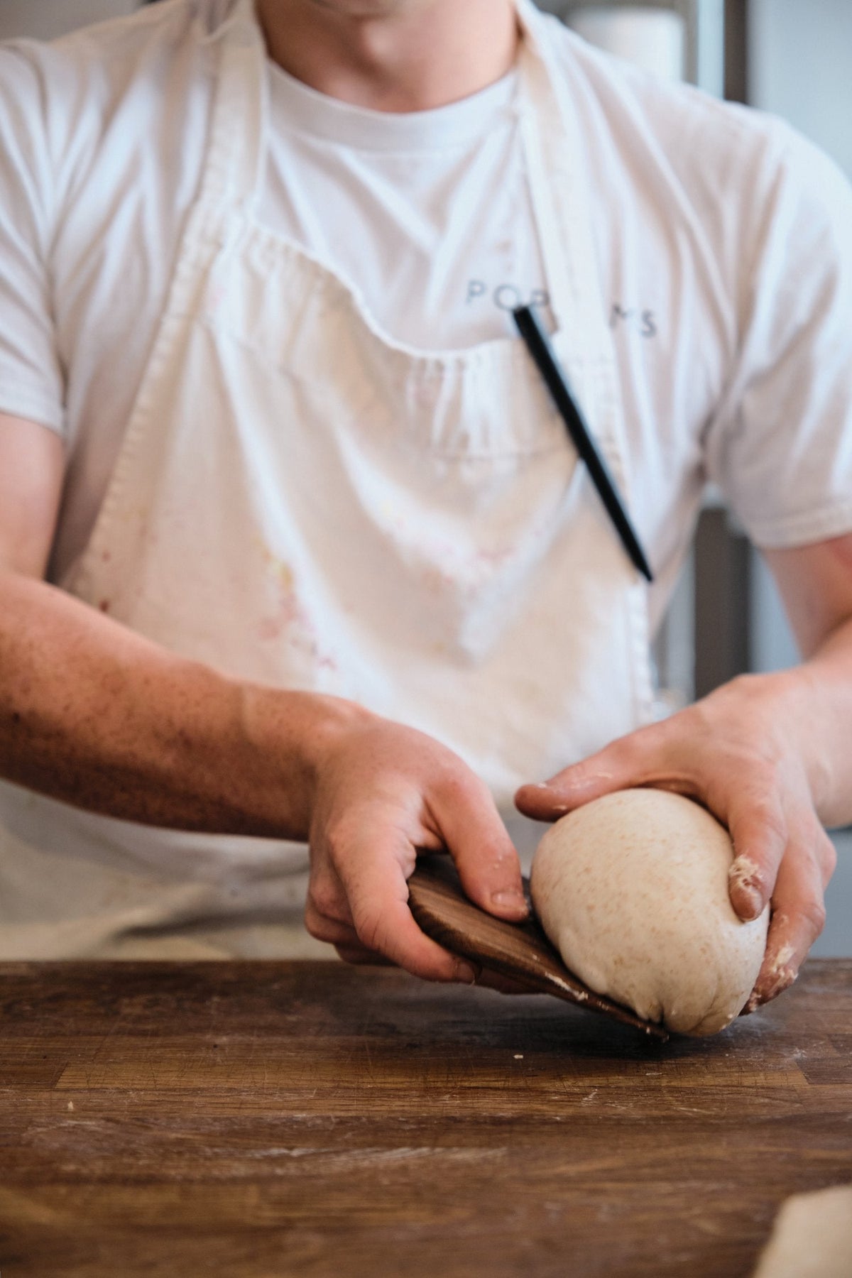Pophams x Sewlyn House Walnut Dough Scraper