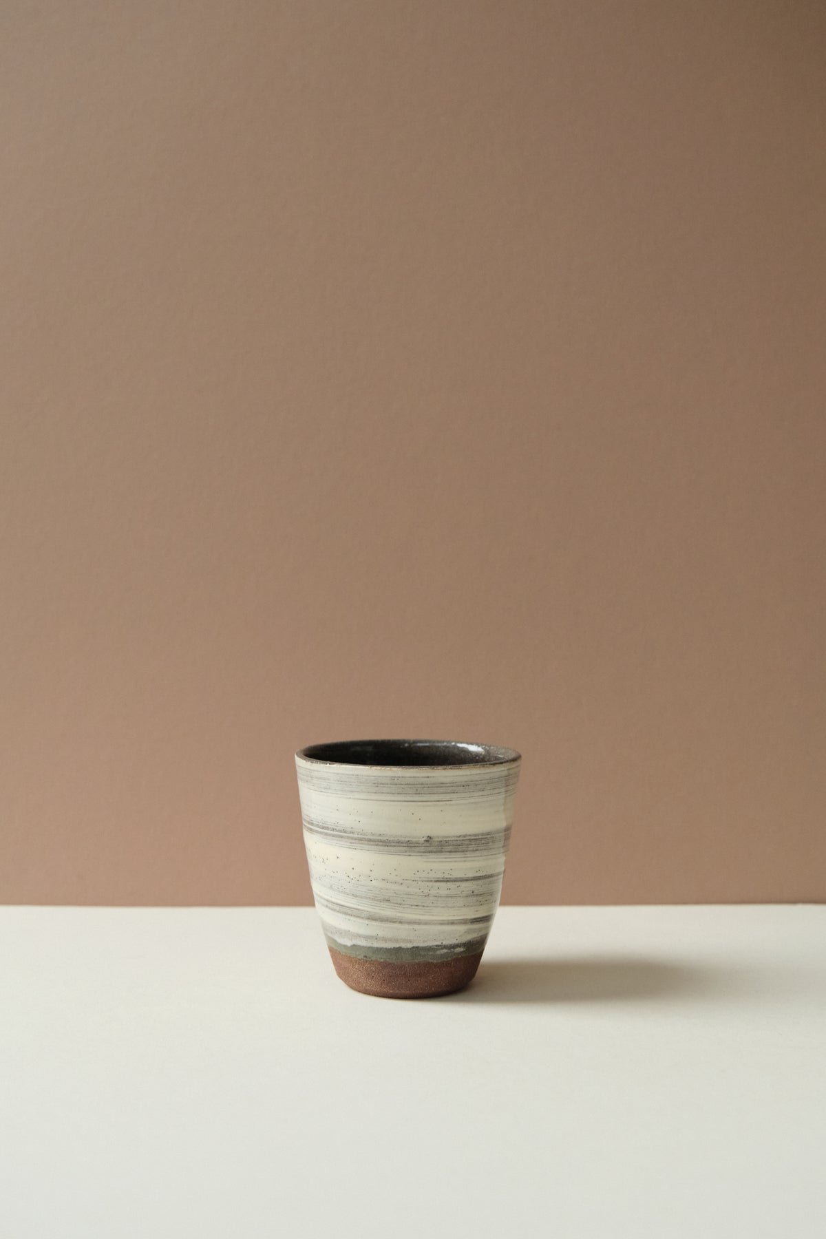 Slip Glaze Handleless Cup