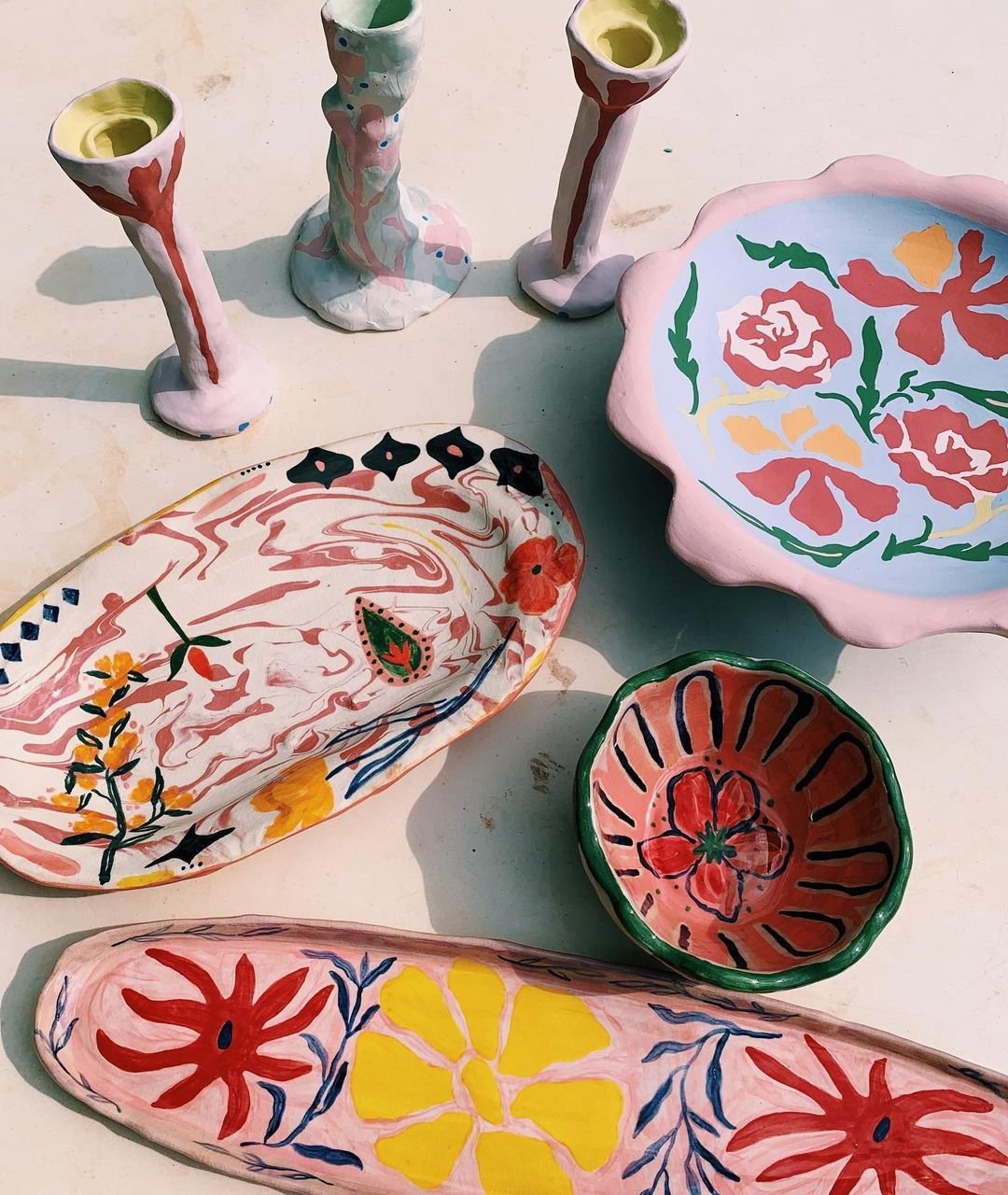 Ceramic Tile Painting Workshop With Claire Sherston Saturday 25th Ja Pophams Home