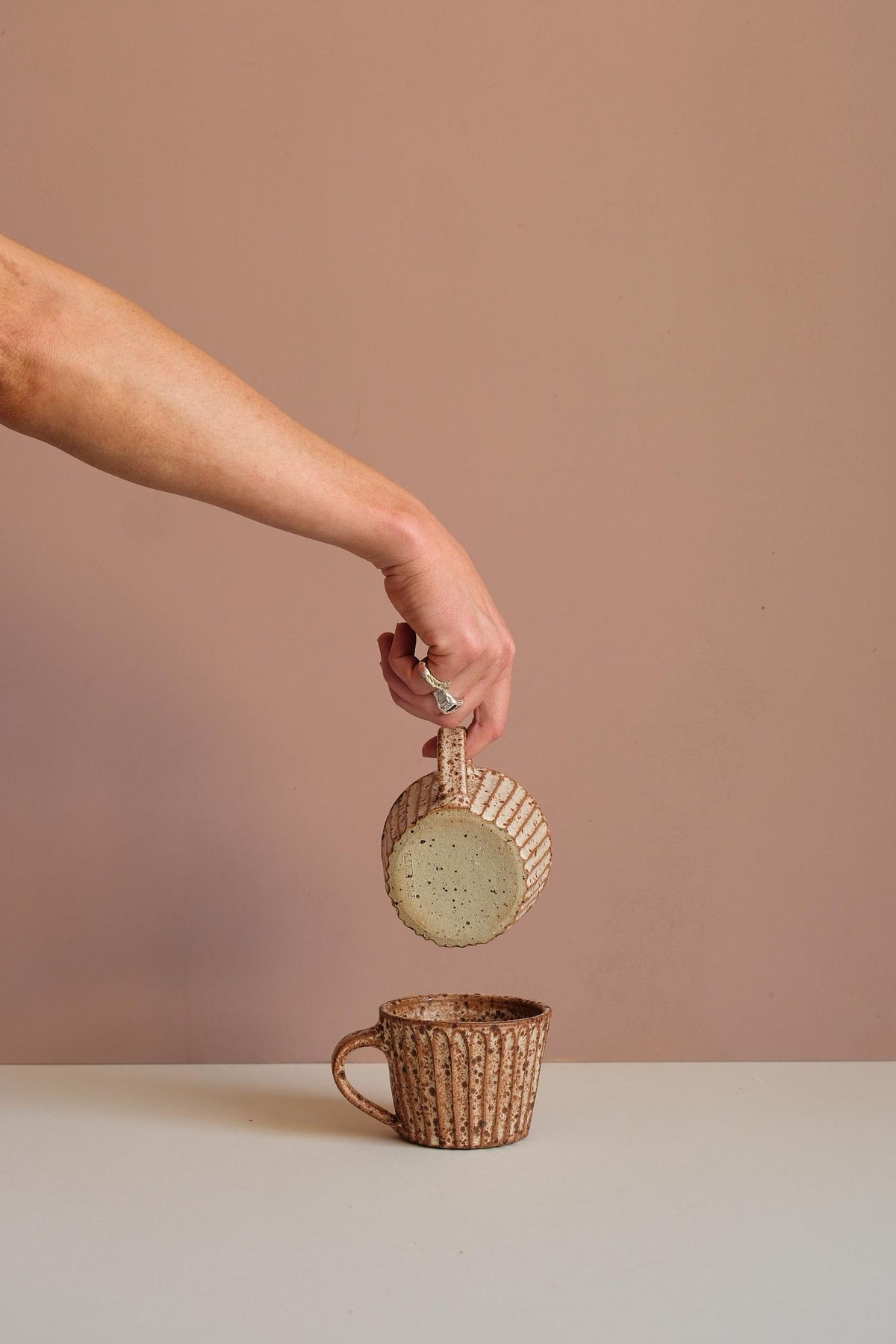 Speckled Carved Mug by Finnerty Ceramics