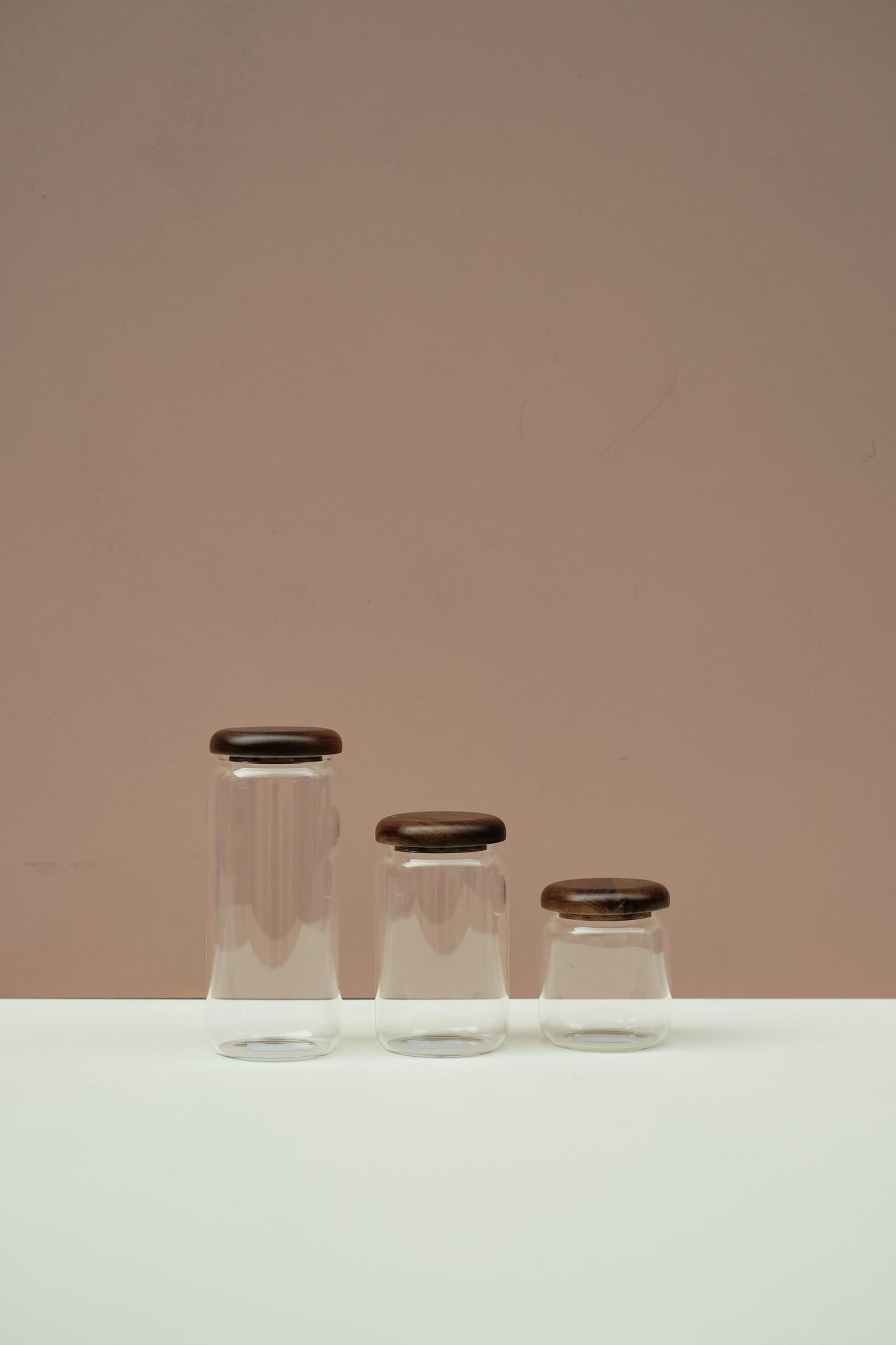 Wooden Lid Storage Jar