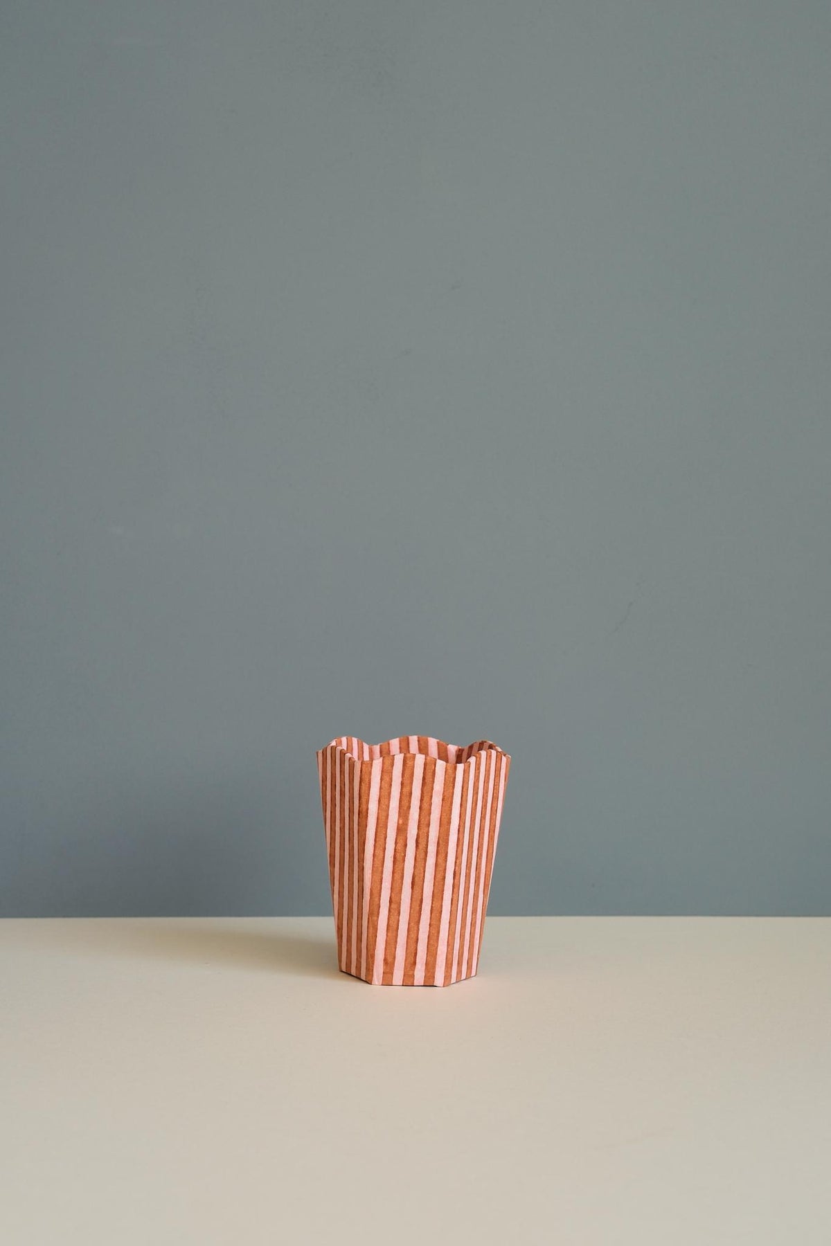 Block Print Stripe Pen Pot