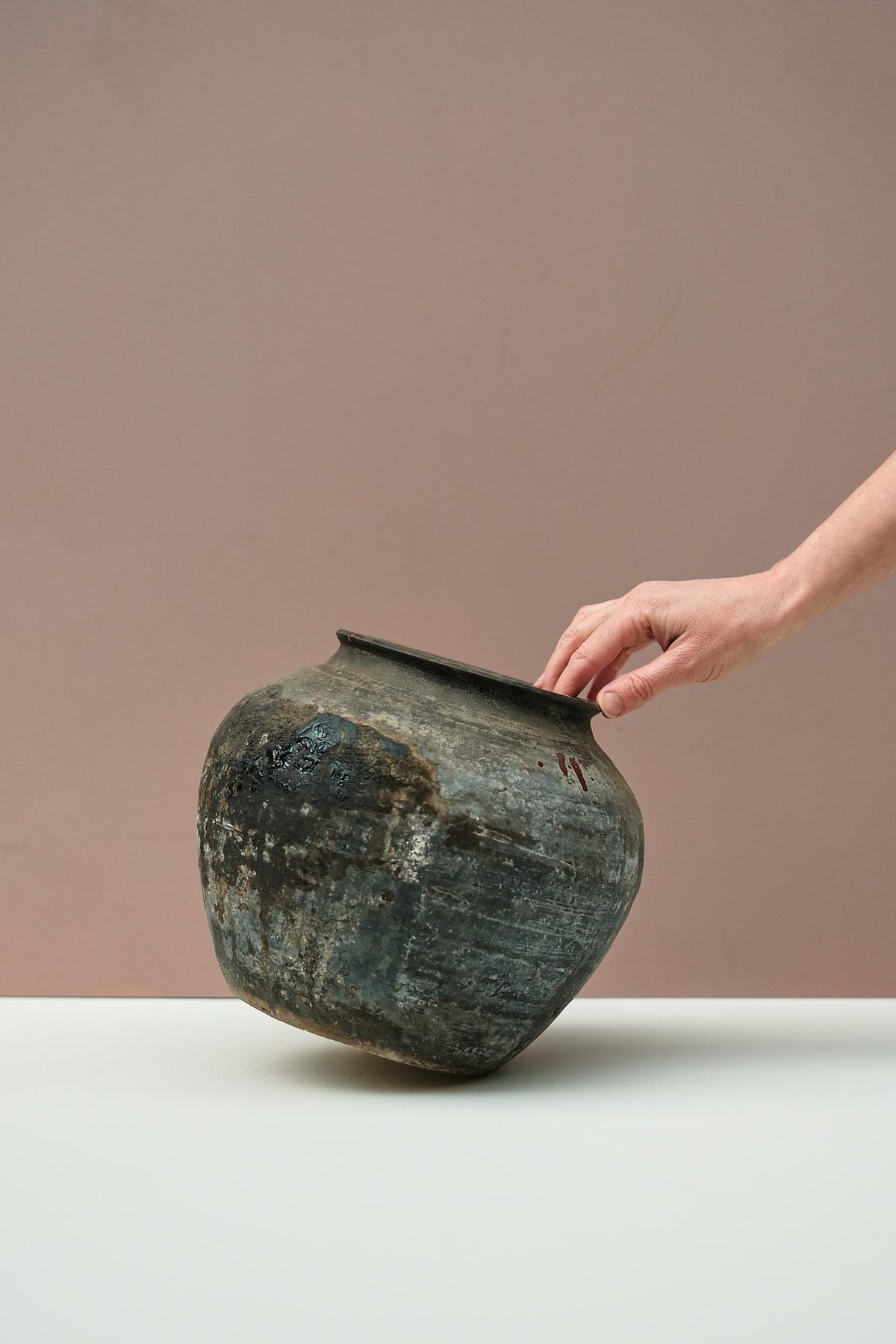 Antique Dark Pot