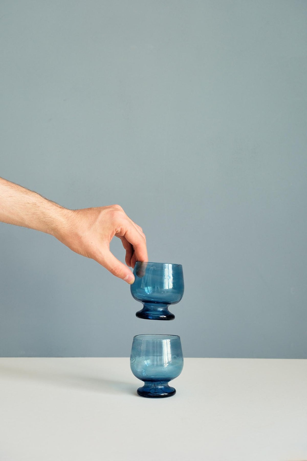 Handmade Footed Glass