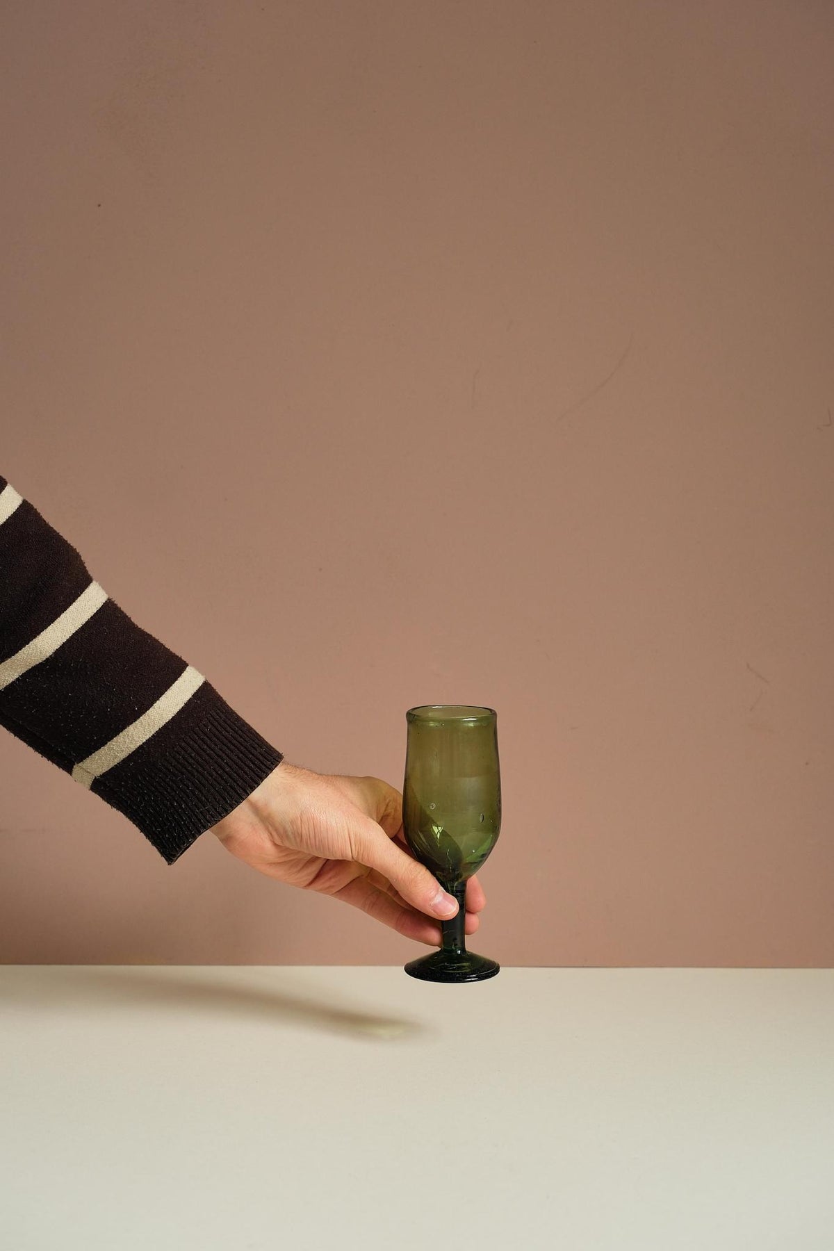 Handmade Coloured Wine Glass