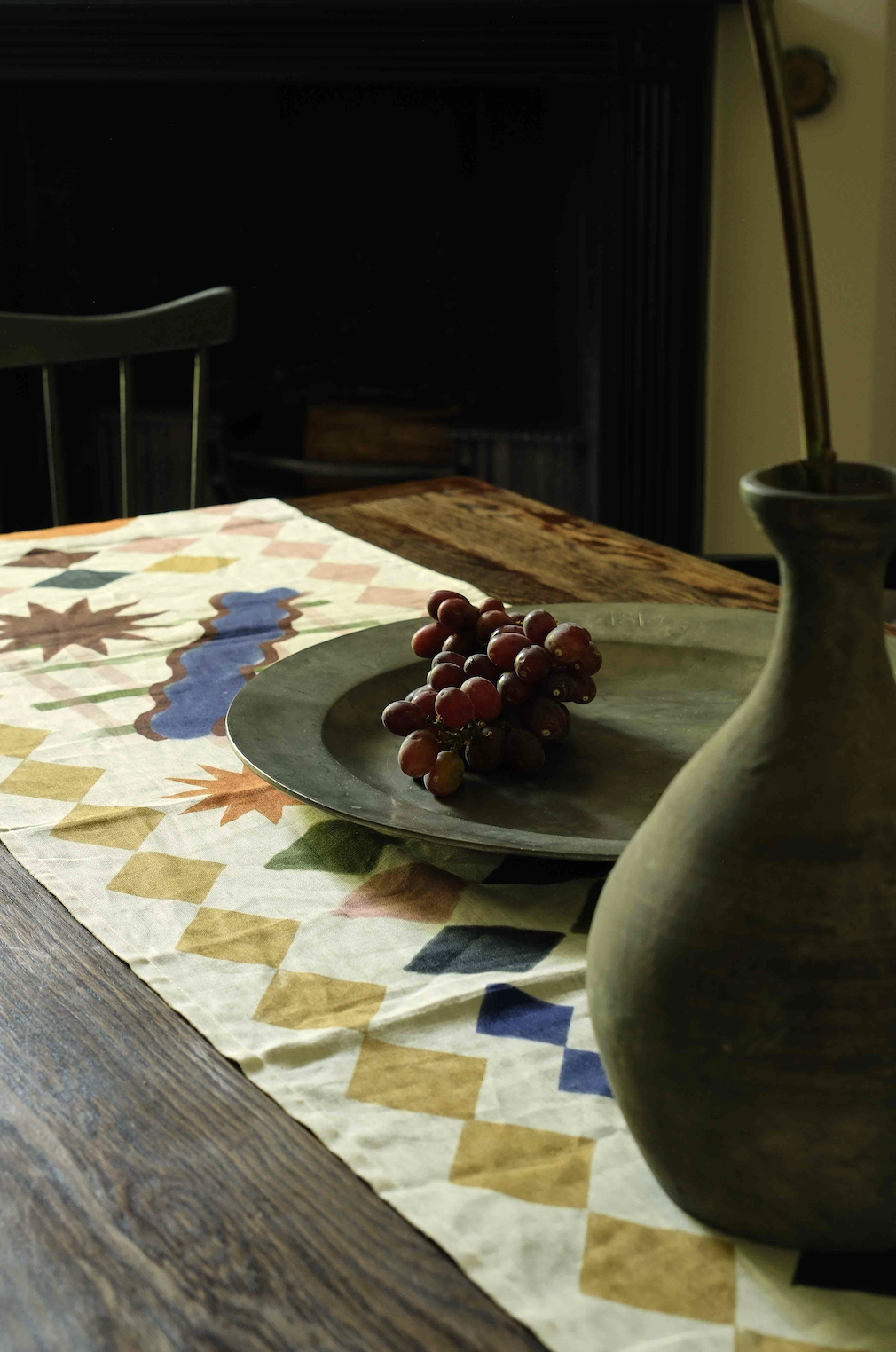 Block Printed Patterned Table Runner