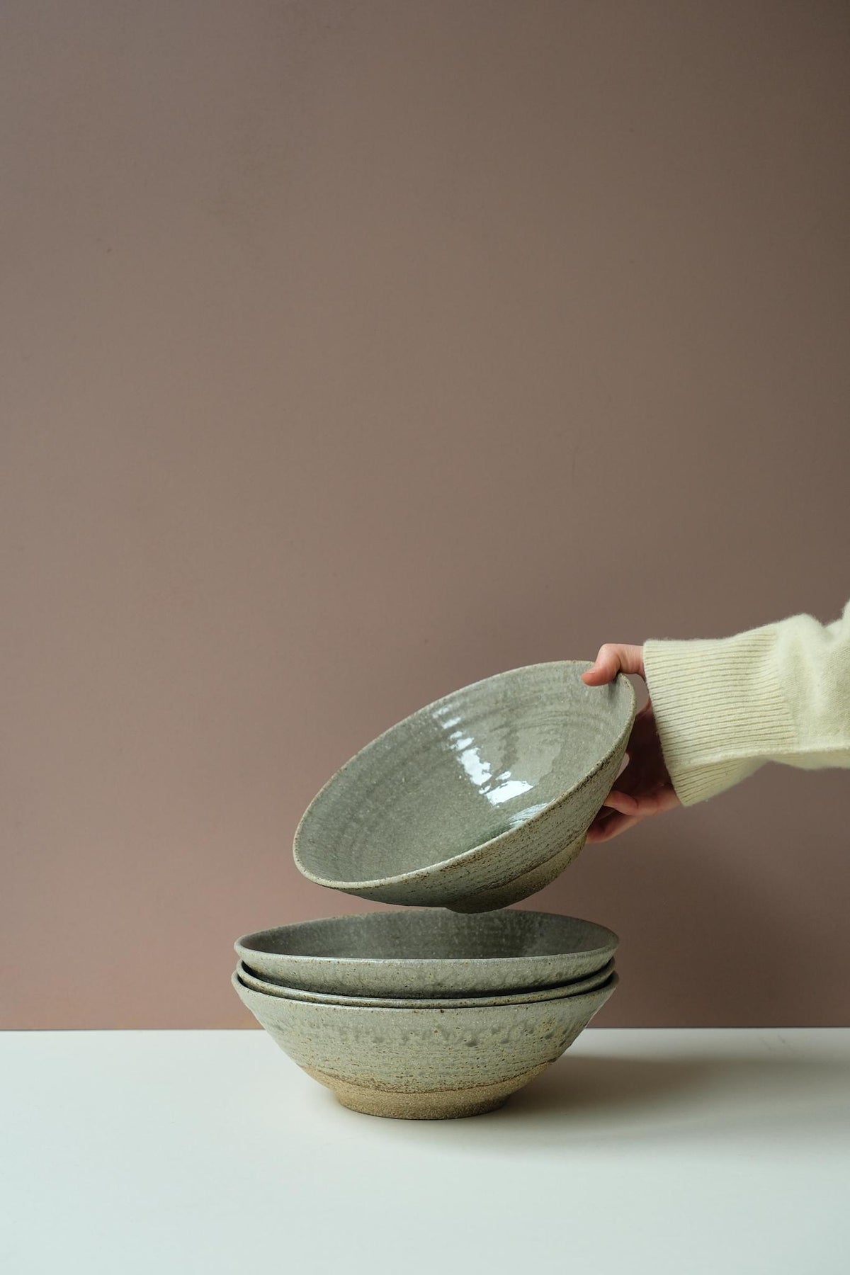Ash Glazed Serving Bowl by Ingot Objects