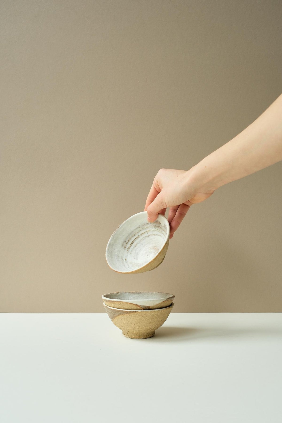 Wild Clay Slip Glaze Snack Bowl by Ingot
