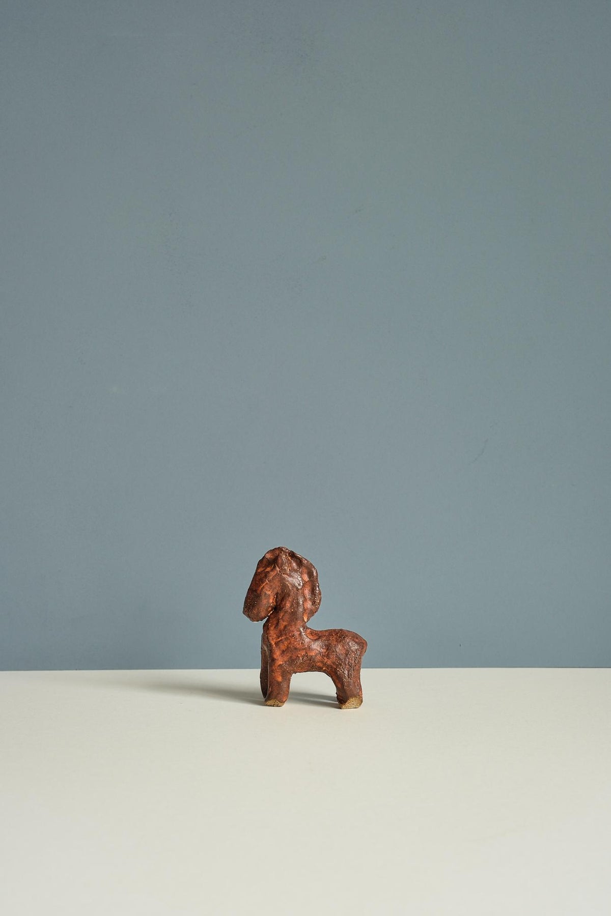 Red Stoneware Horse by Grace McCarthy