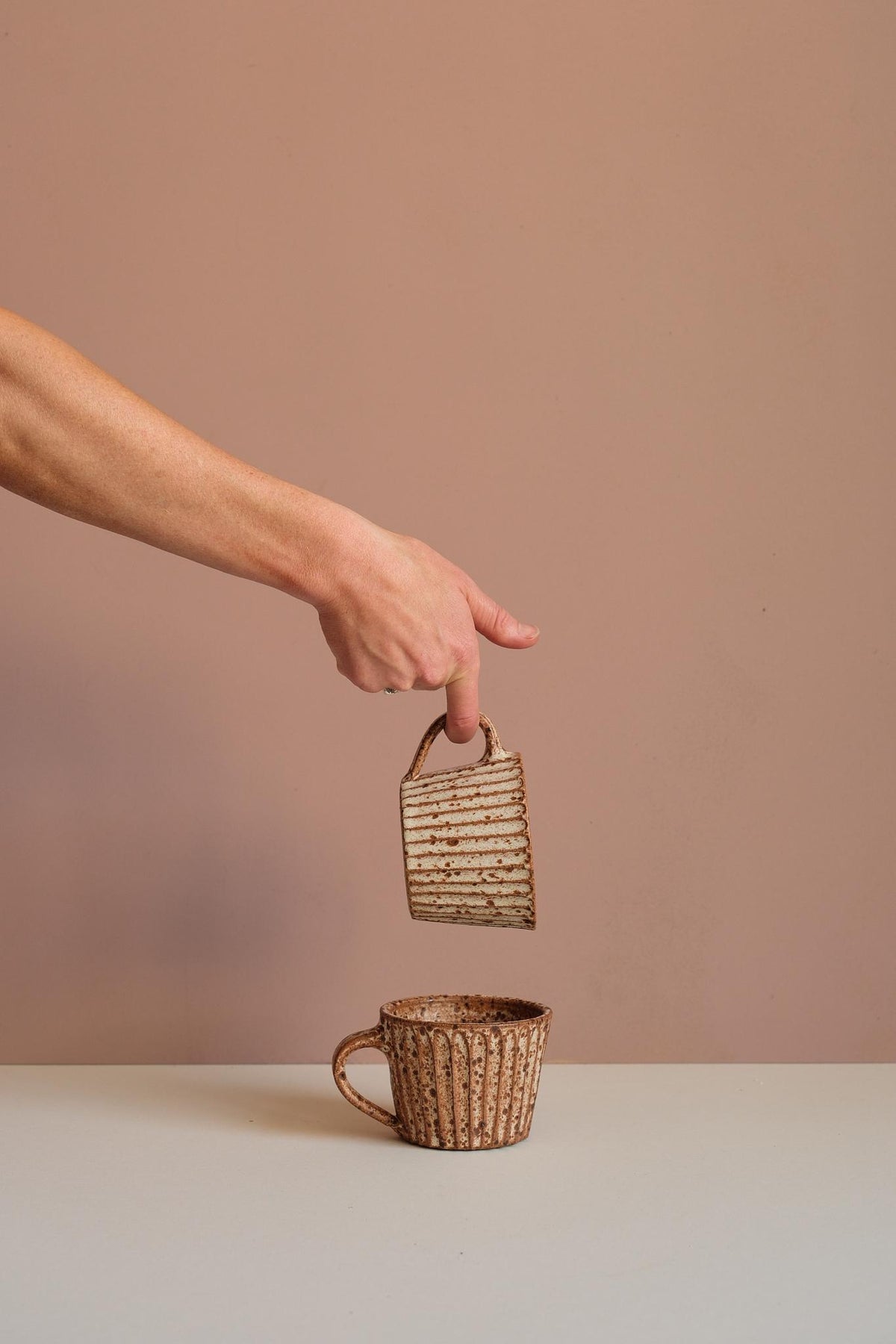 Speckled Carved Mug by Finnerty Ceramics